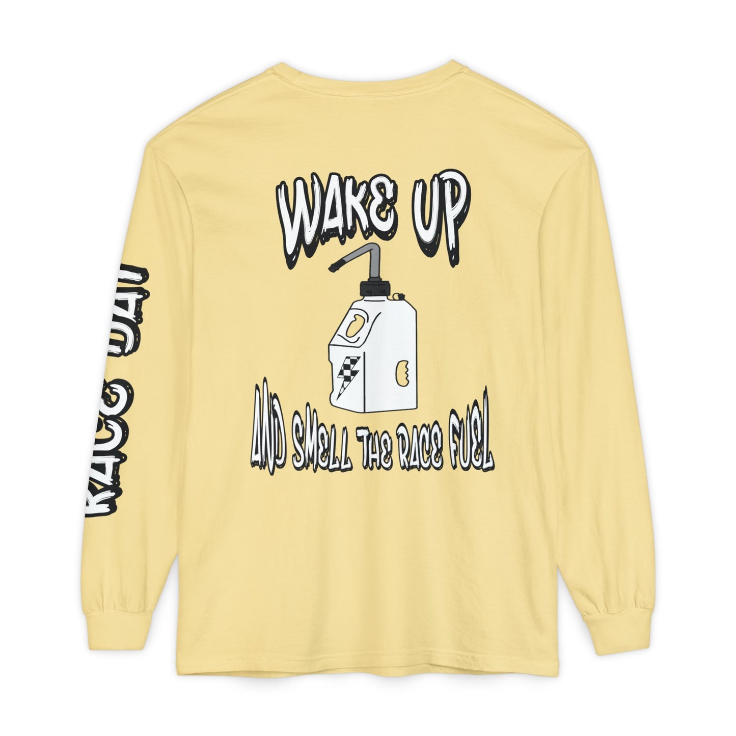 Wake Up & Smell the Race Fuel | Adult Motocross Long Sleeve Tee