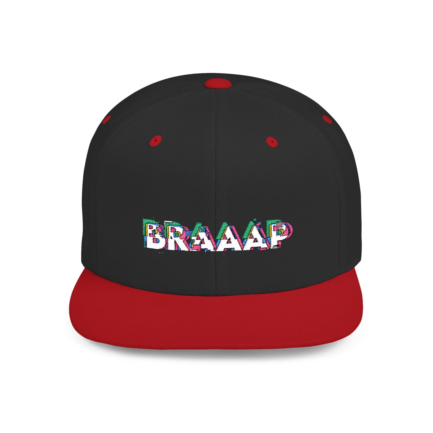 Glitchy Braaap Embroidered SnapBack | Unisex Adjustable Sized Hat