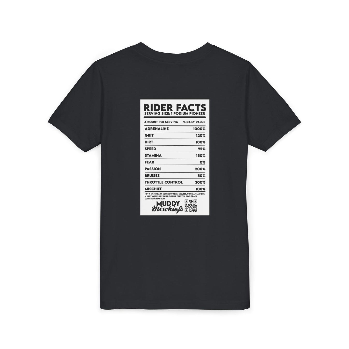 Rider Facts | Youth Motocross “Nutritional Fact” Tee