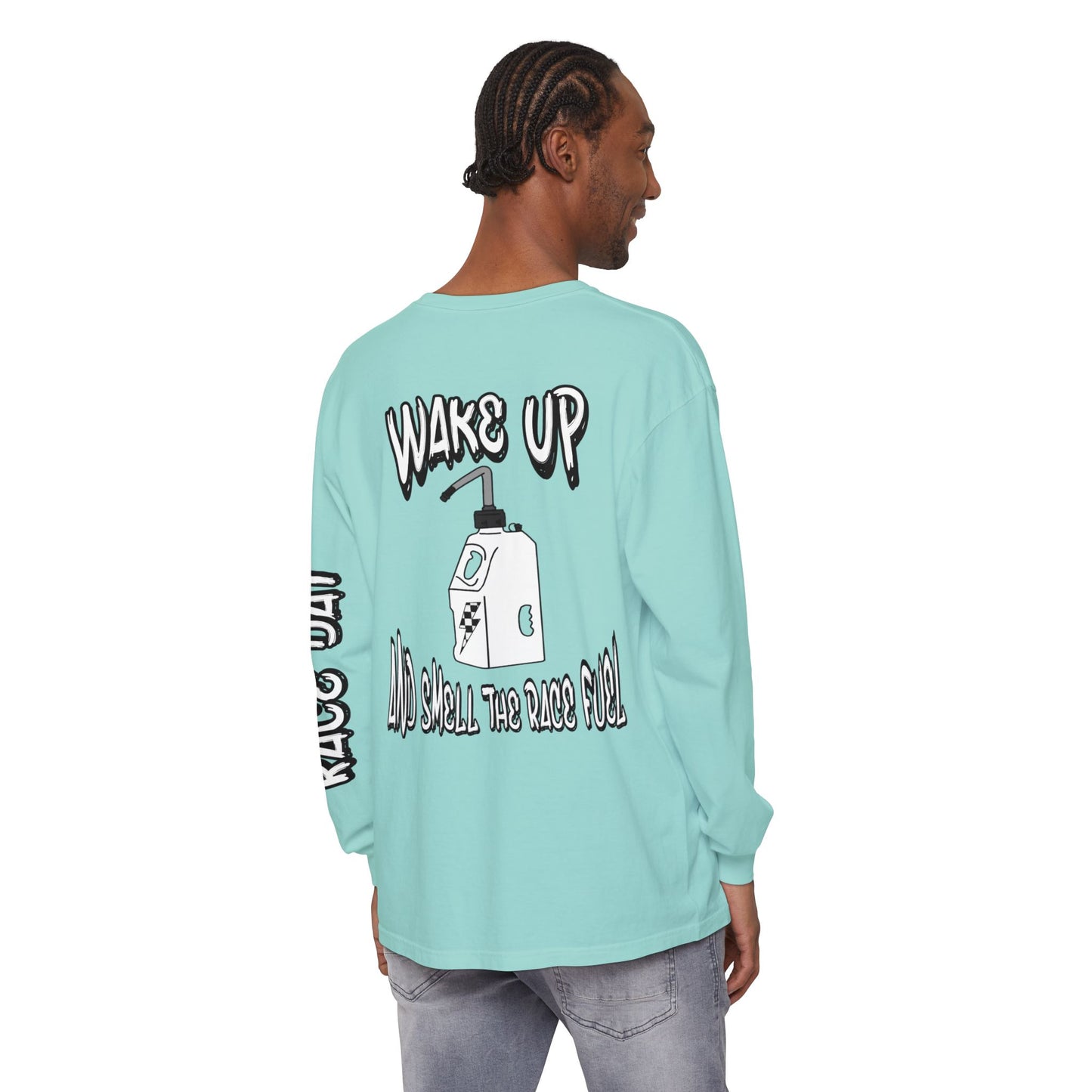 Wake Up & Smell the Race Fuel | Adult Motocross Long Sleeve Tee
