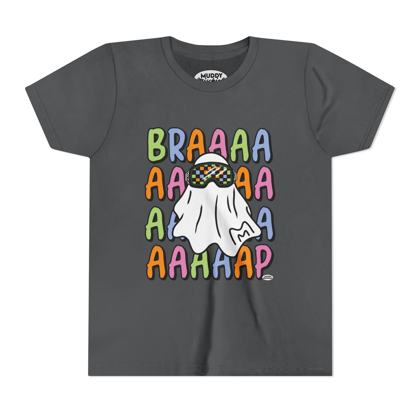 Goggle Ghost | Youth Halloween Motocross Tee