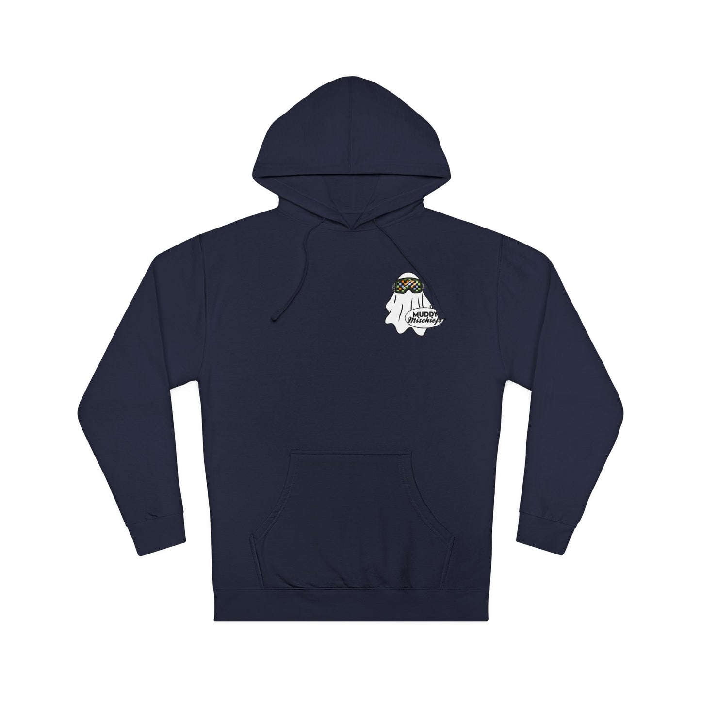 Goggle Ghost | Unisex Adult Halloween Motocross Hoodie