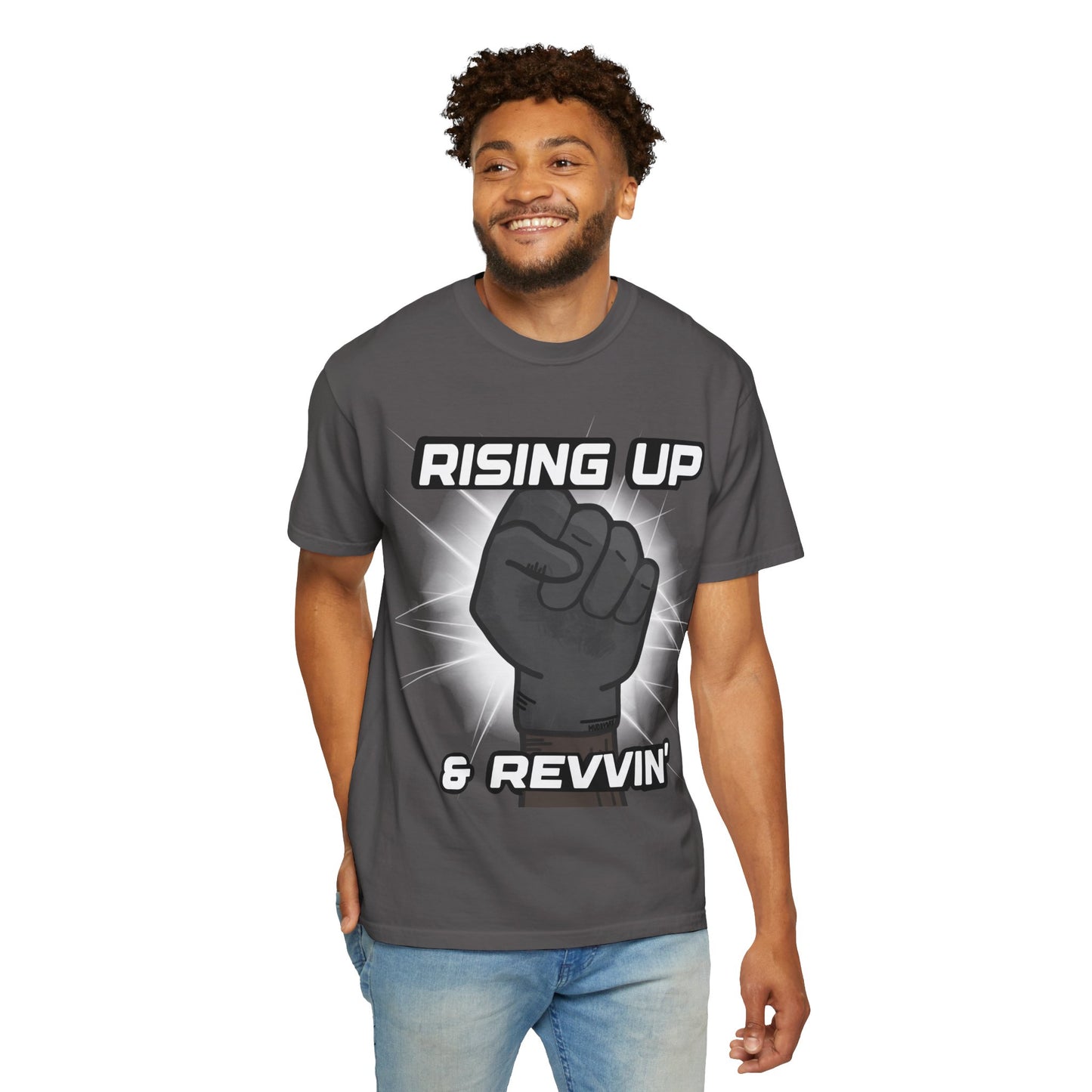 Rising up & Revvin’ | Adult Juneteenth Motocross Tee