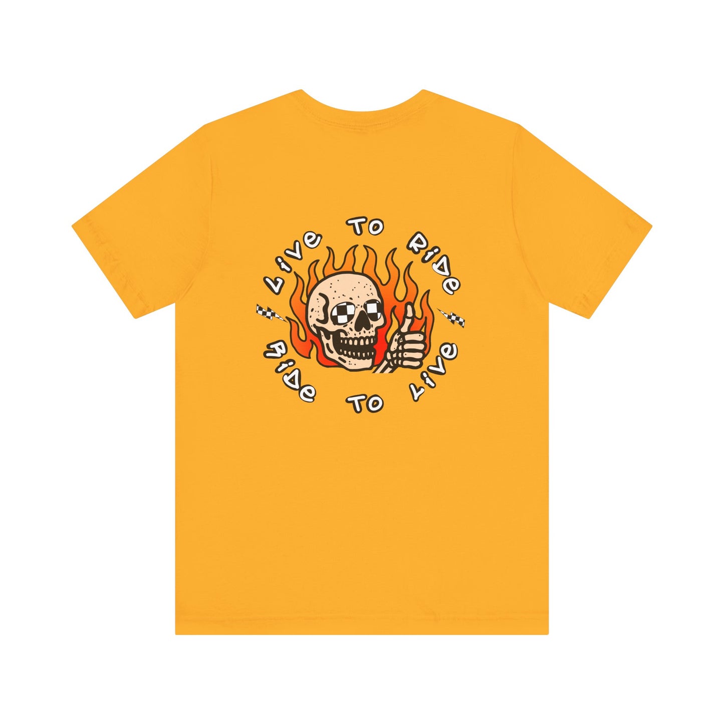 Live to Ride Skullman | Adult Race Inspired Tee