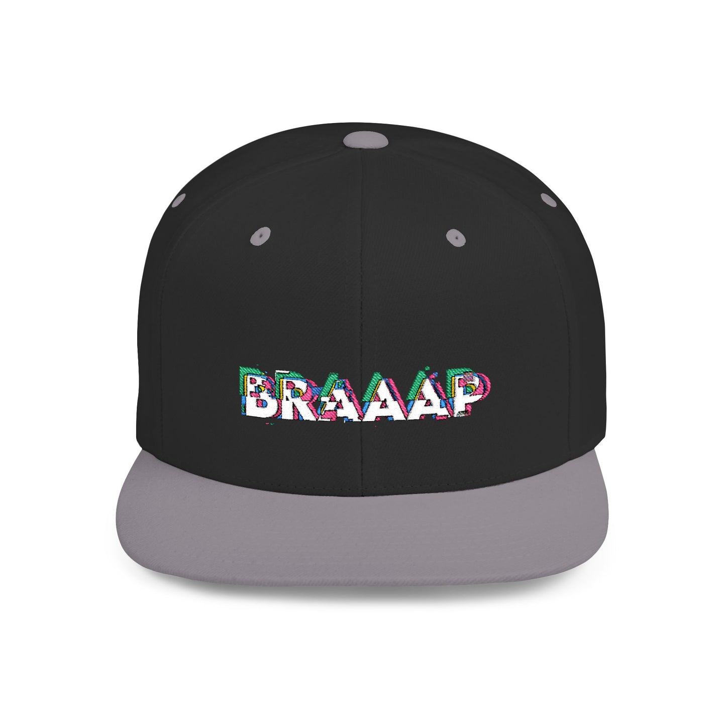 Glitchy Braaap Embroidered SnapBack | Unisex Adjustable Sized Hat