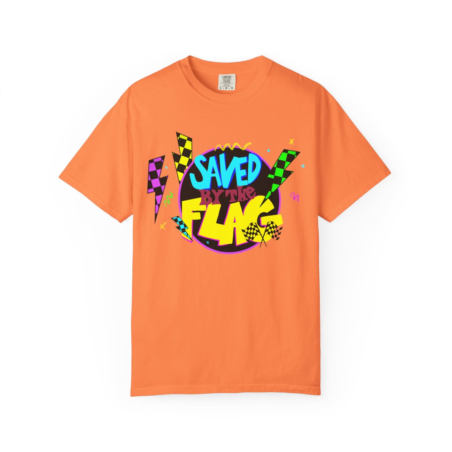 Retro Saved by the Flag | Adult Motocross Tee