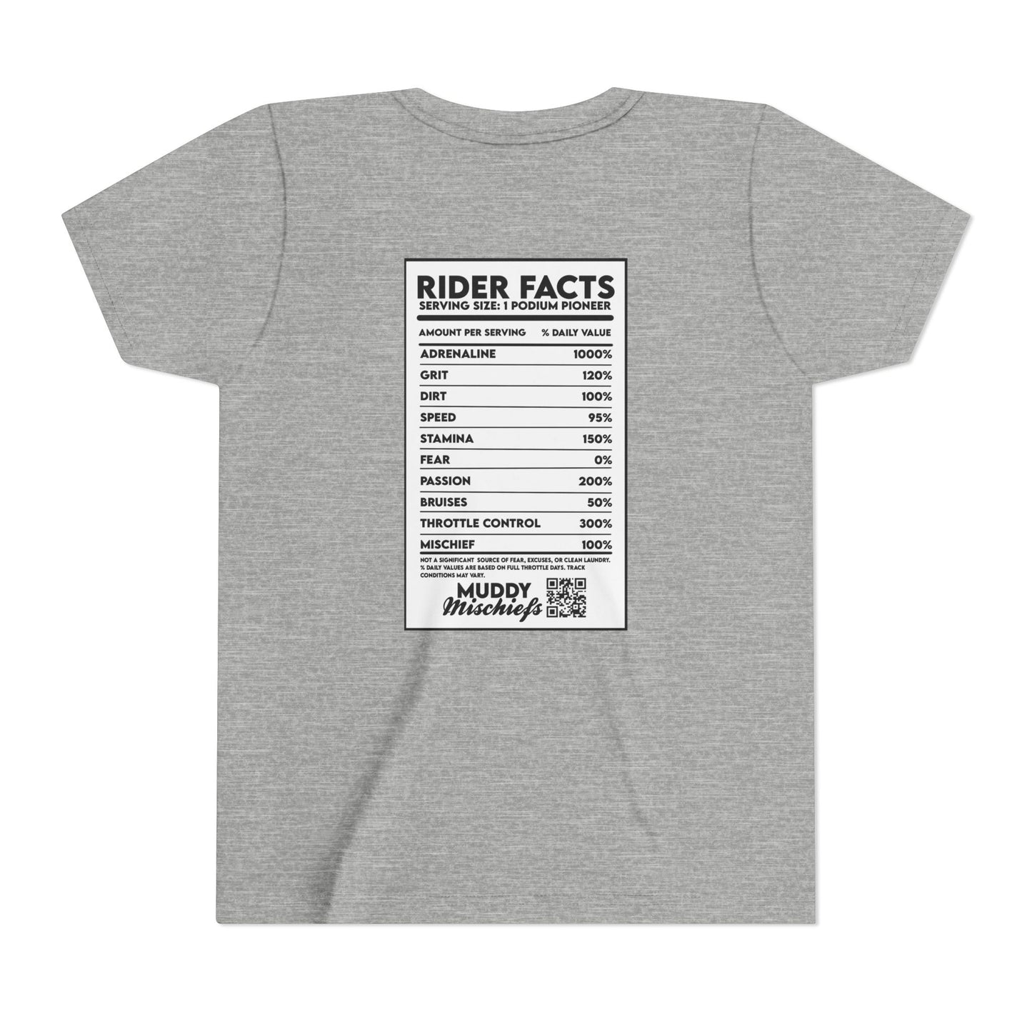 Rider Facts | Youth Motocross “Nutritional Fact” Tee