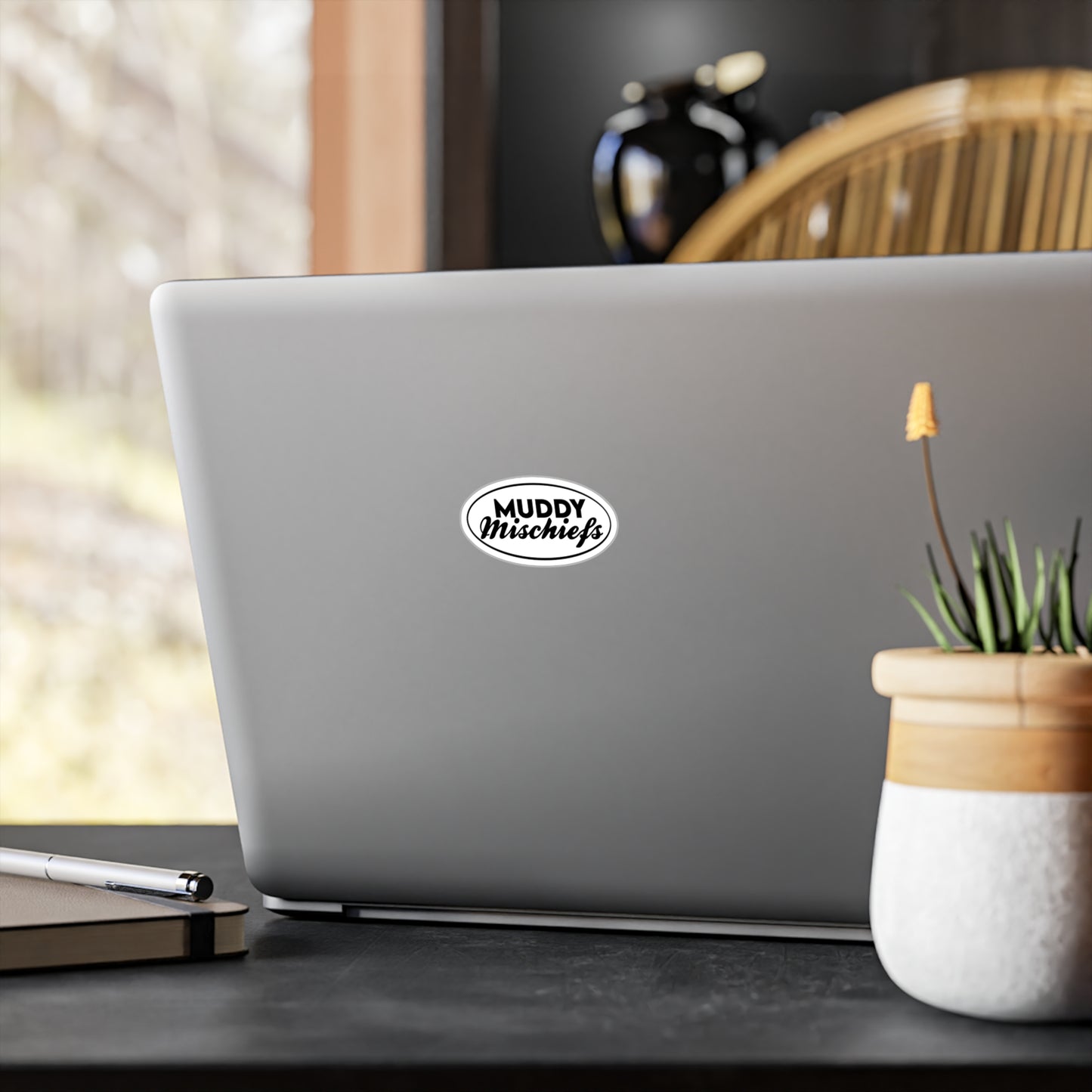 Muddy Mischief Brand Sticker | KissCut Vinyl Sticker