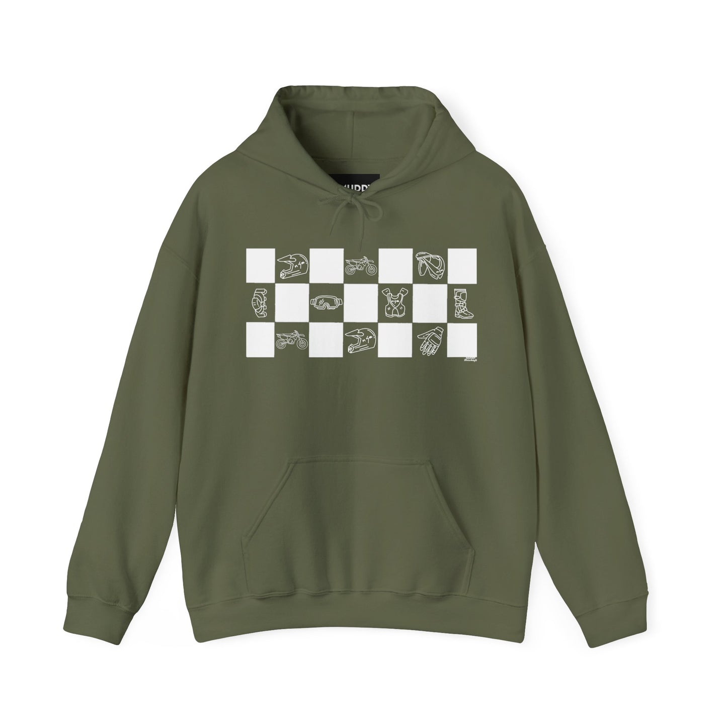Lined Up & Winning | Adult Motocross Hoodie