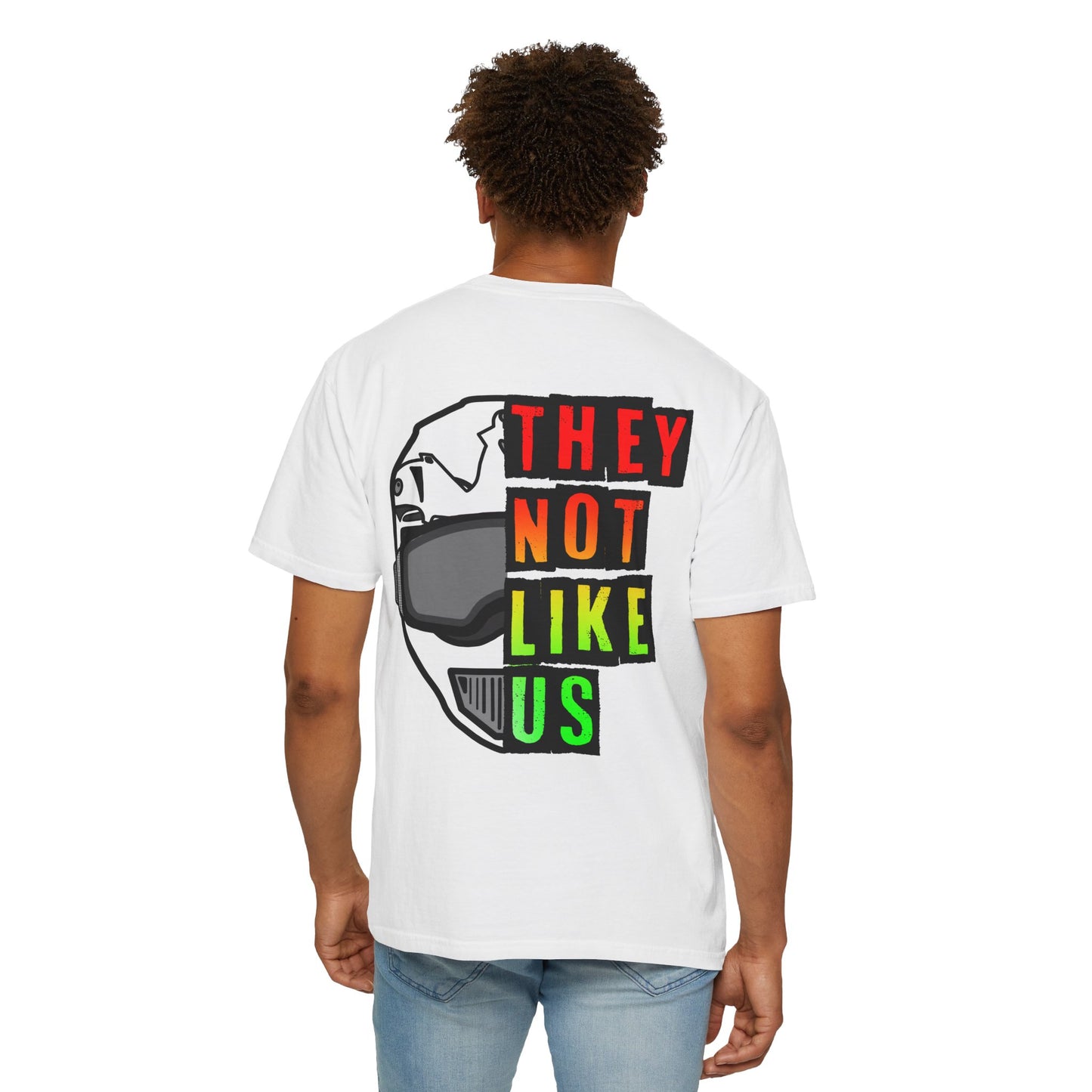 They Not Like Us Moto - Rasta | Adult Juneteenth Motocross Tee