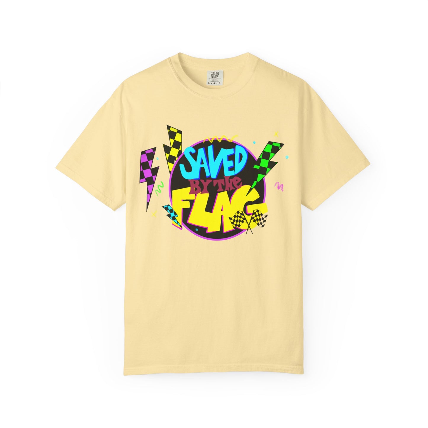 Retro Saved by the Flag | Adult Motocross Tee