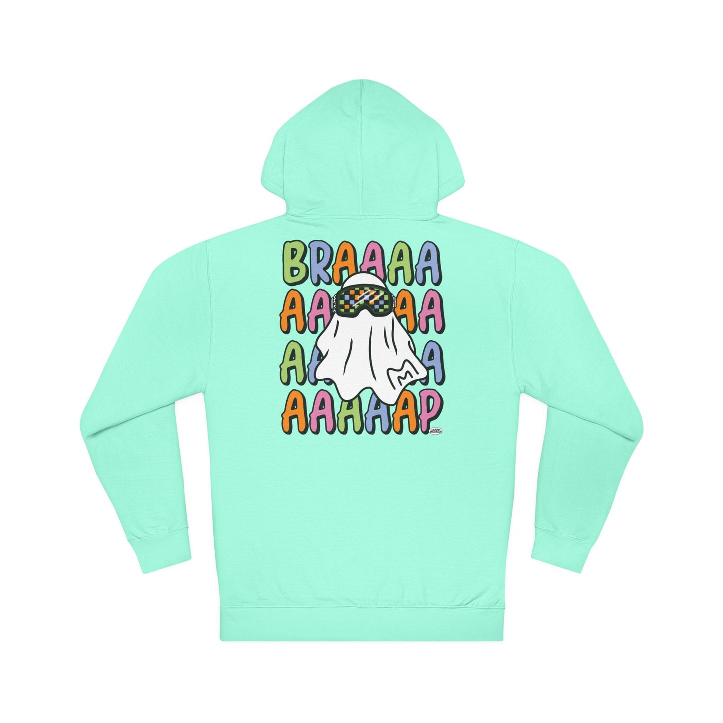 Goggle Ghost | Unisex Adult Halloween Motocross Hoodie