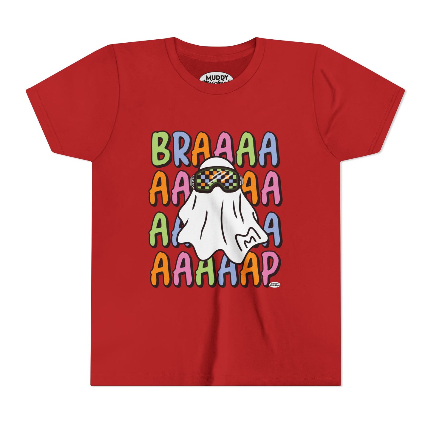 Goggle Ghost | Youth Halloween Motocross Tee
