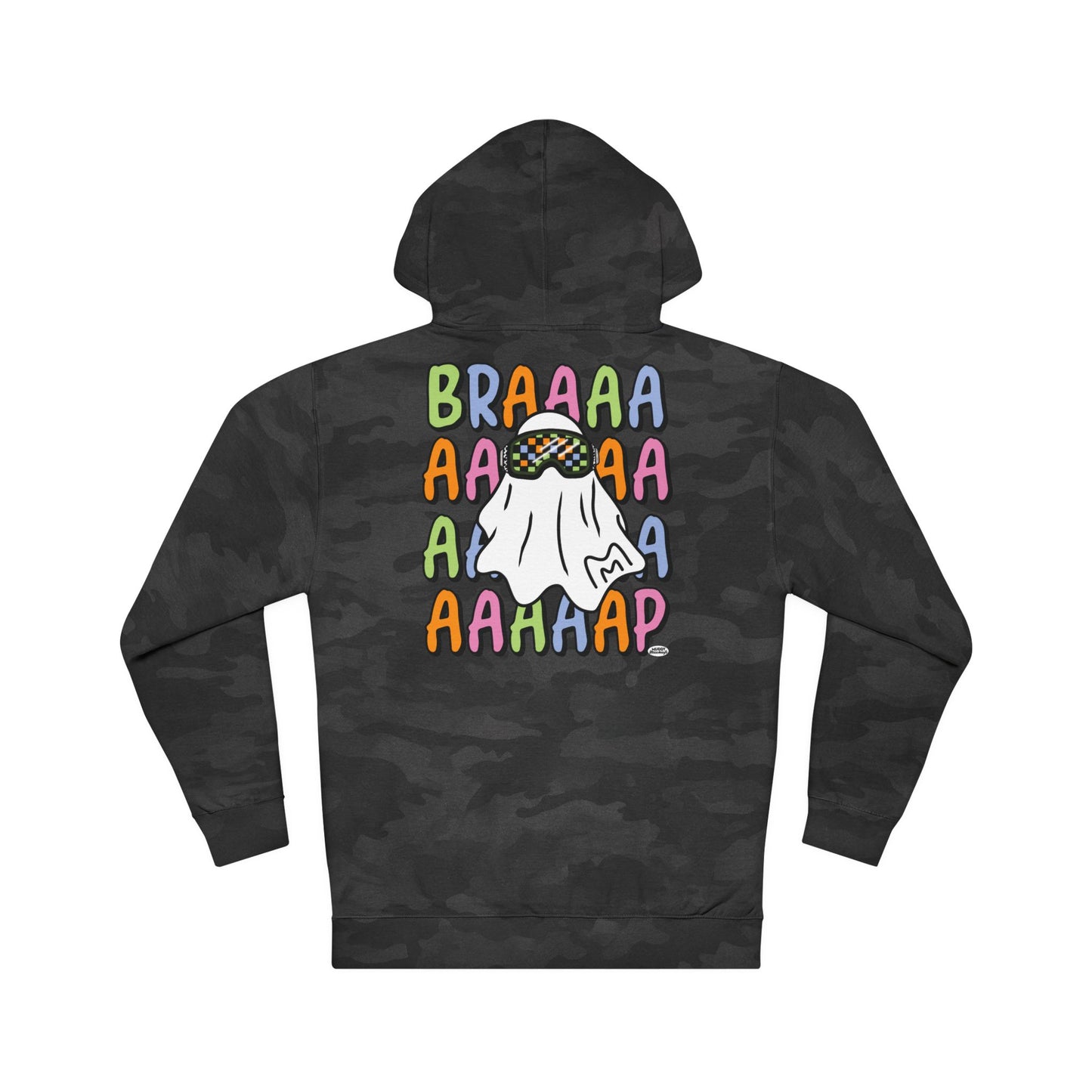 Goggle Ghost | Unisex Adult Halloween Motocross Hoodie