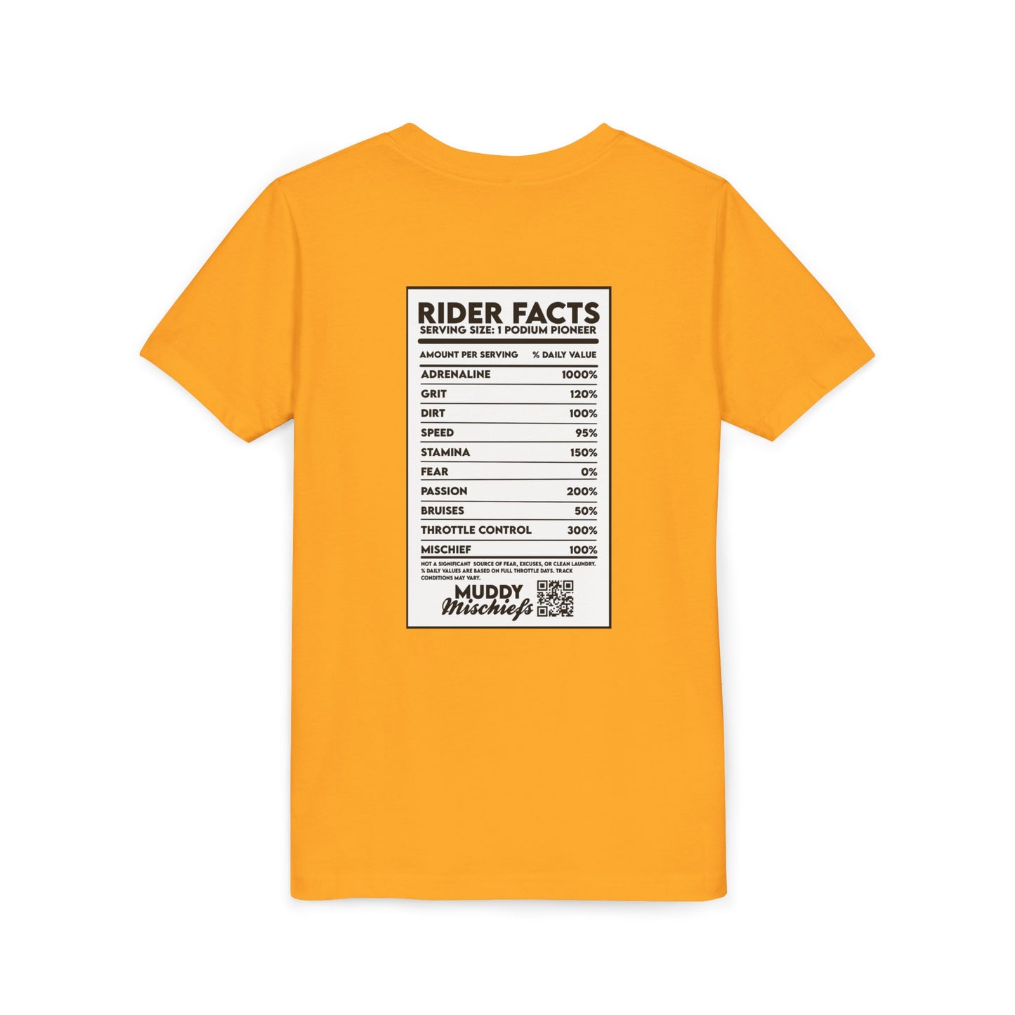 Rider Facts | Youth Motocross “Nutritional Fact” Tee