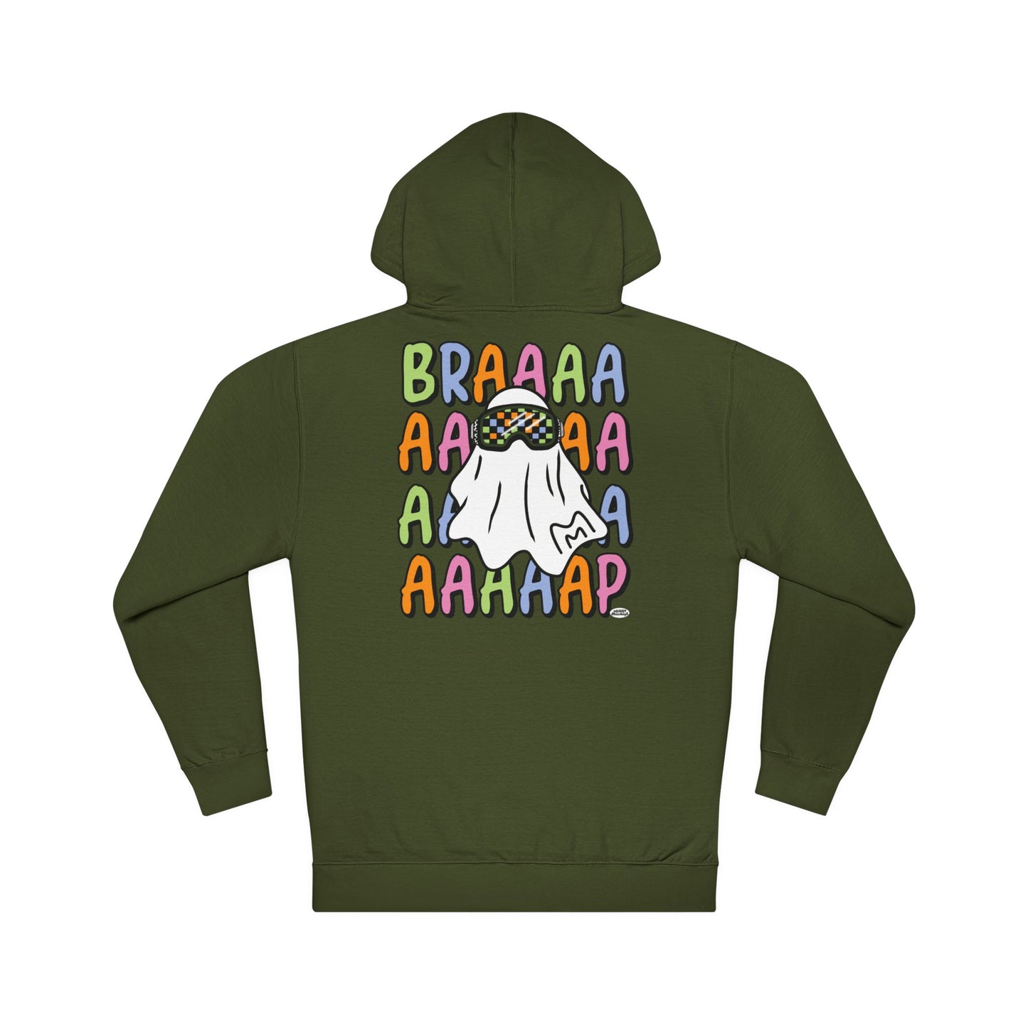 Goggle Ghost | Unisex Adult Halloween Motocross Hoodie