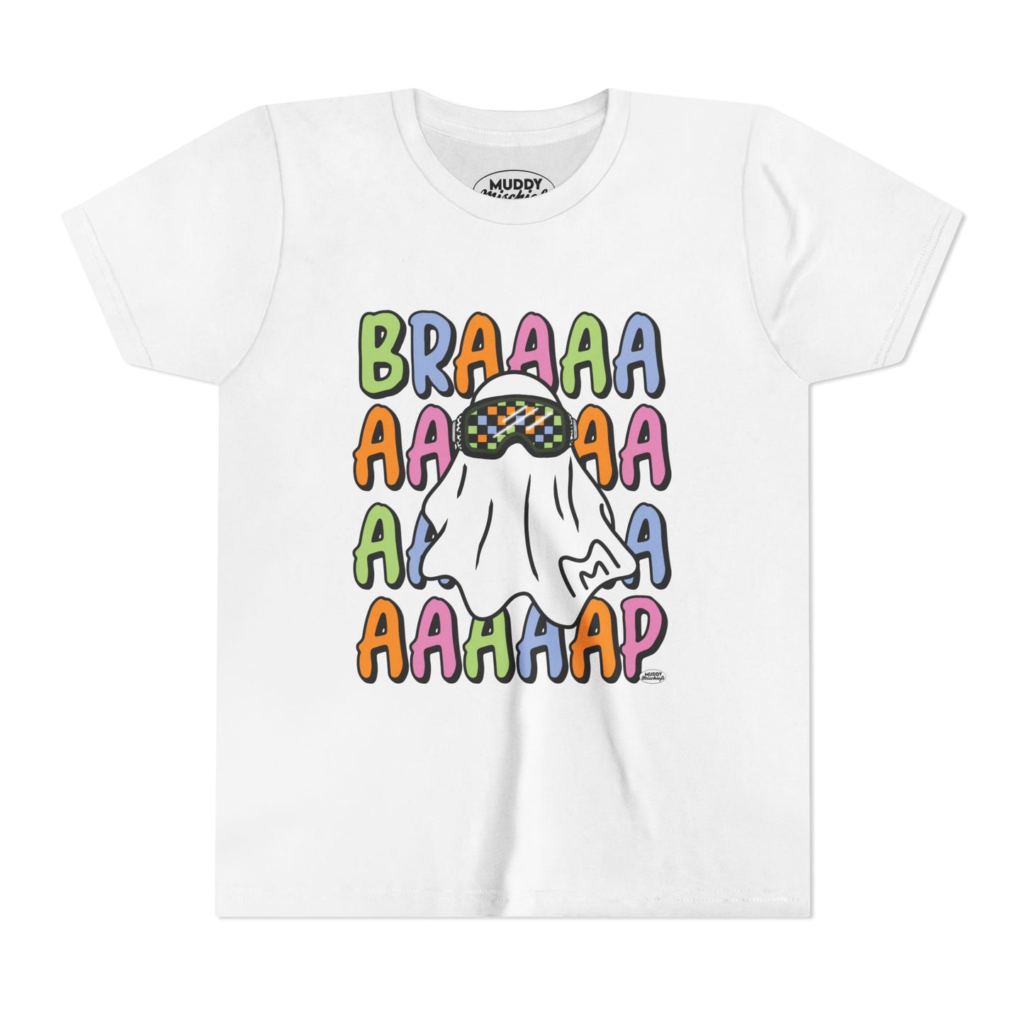 Goggle Ghost | Youth Halloween Motocross Tee