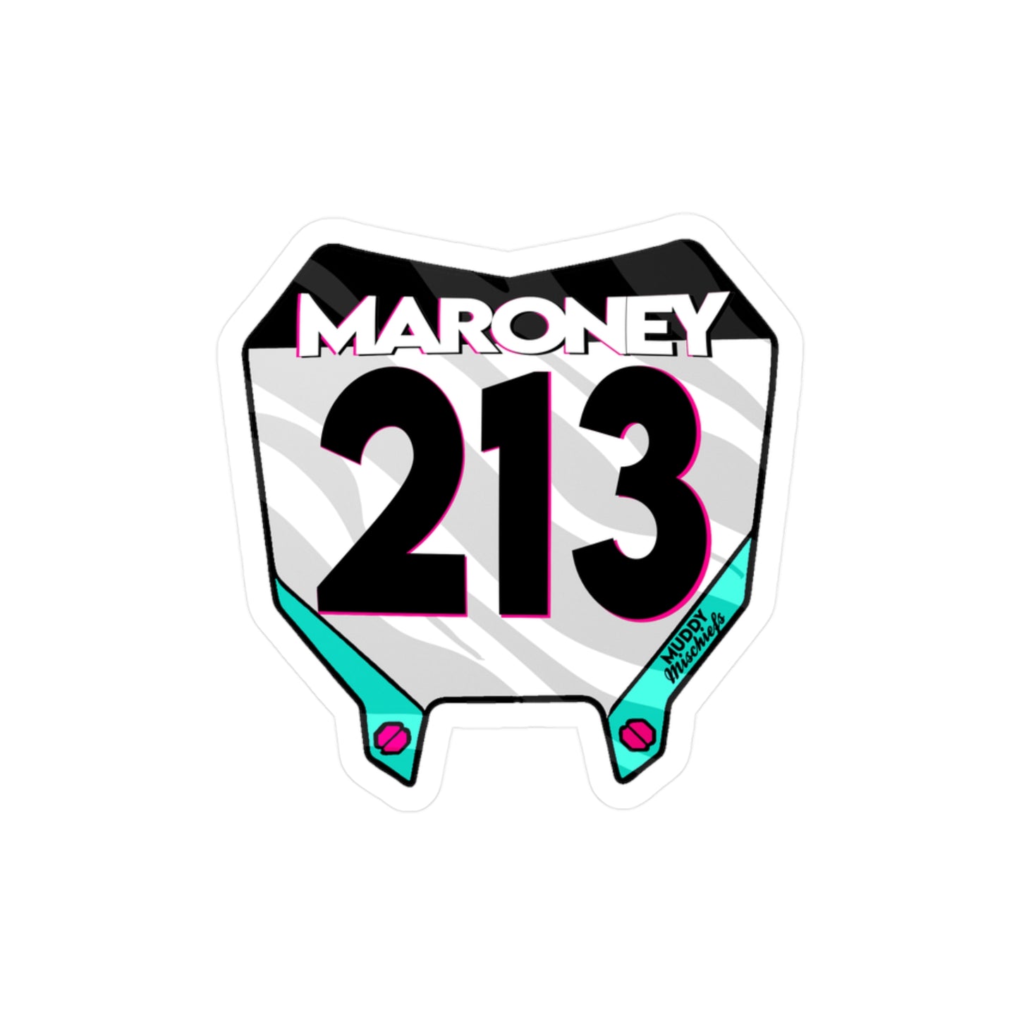 Custom Name Plate Sticker - plain | KissCut Vinyl Sticker