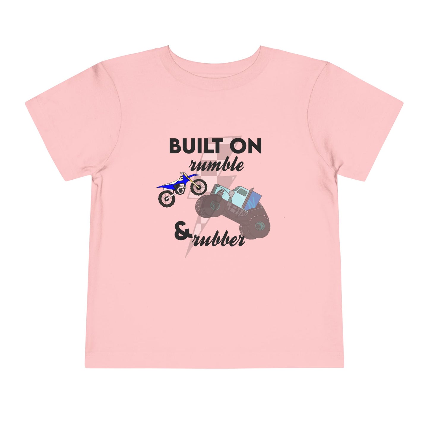 Built on Rumble & Rubber | Toddler Motocross Monster Truck Tee