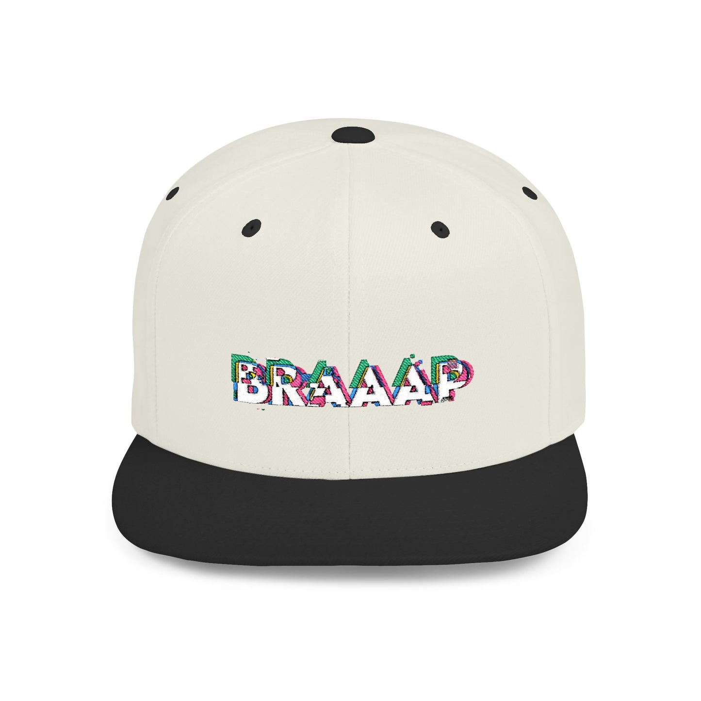 Glitchy Braaap Embroidered SnapBack | Unisex Adjustable Sized Hat