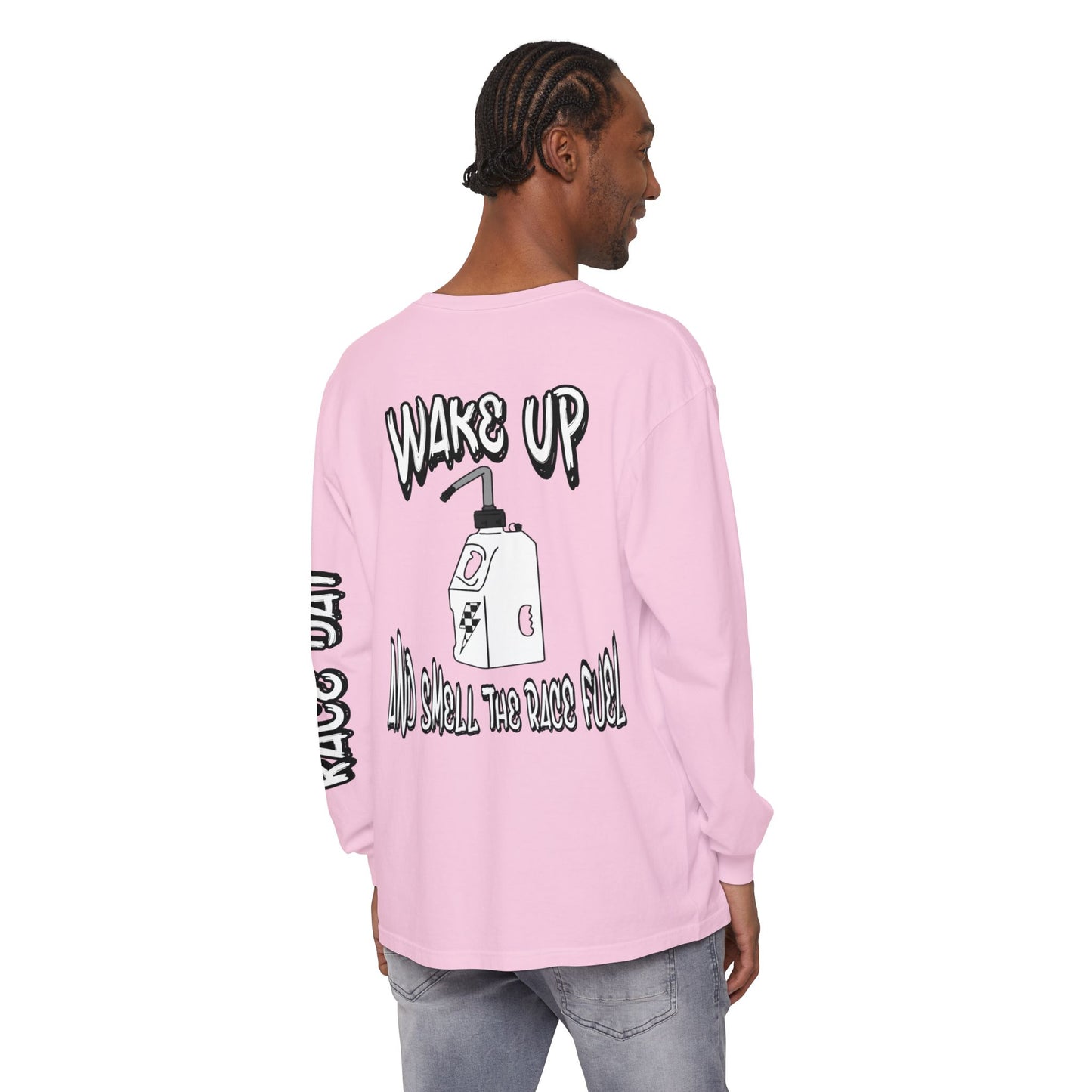 Wake Up & Smell the Race Fuel | Adult Motocross Long Sleeve Tee
