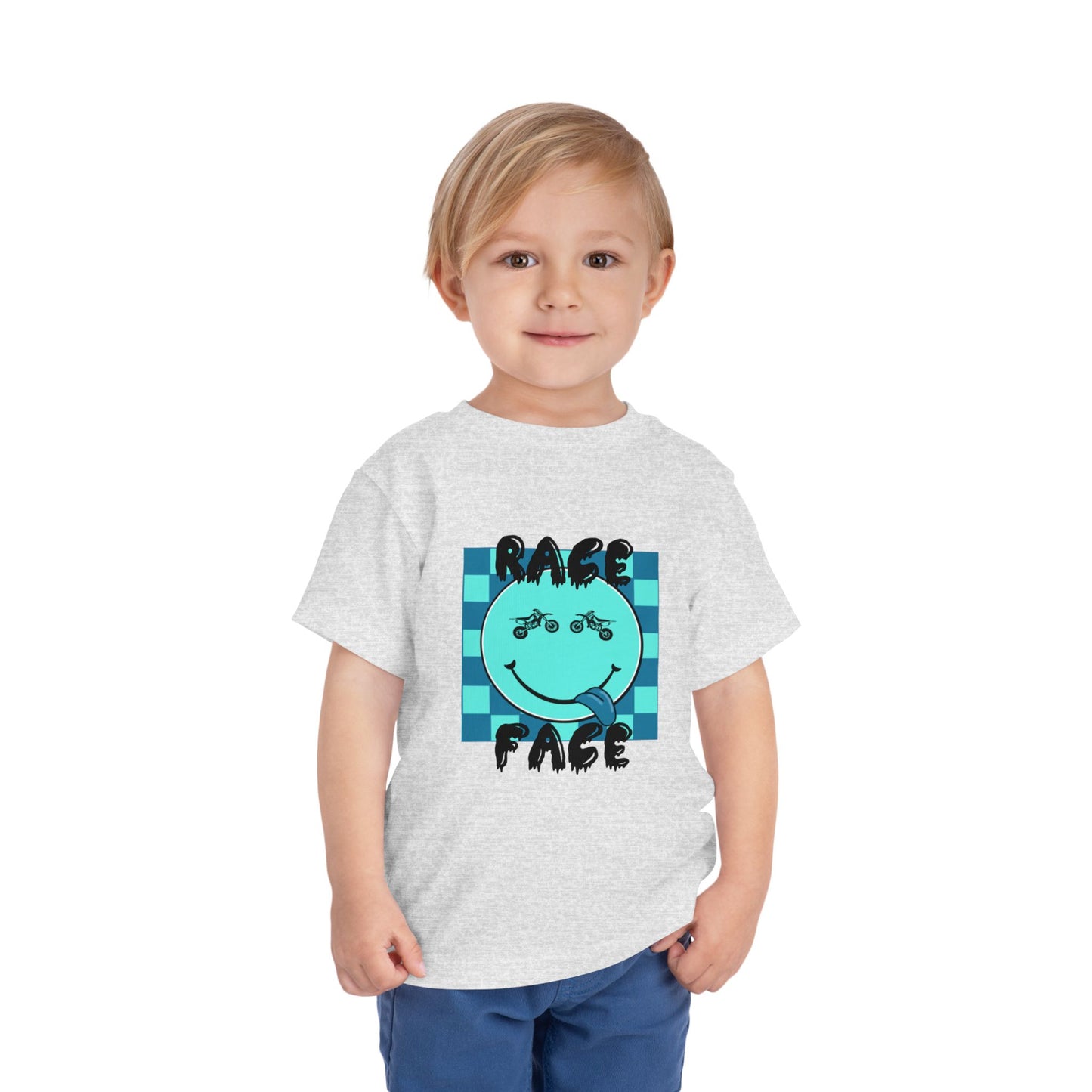 Race Face | Toddler Motocross Tee (Blue)
