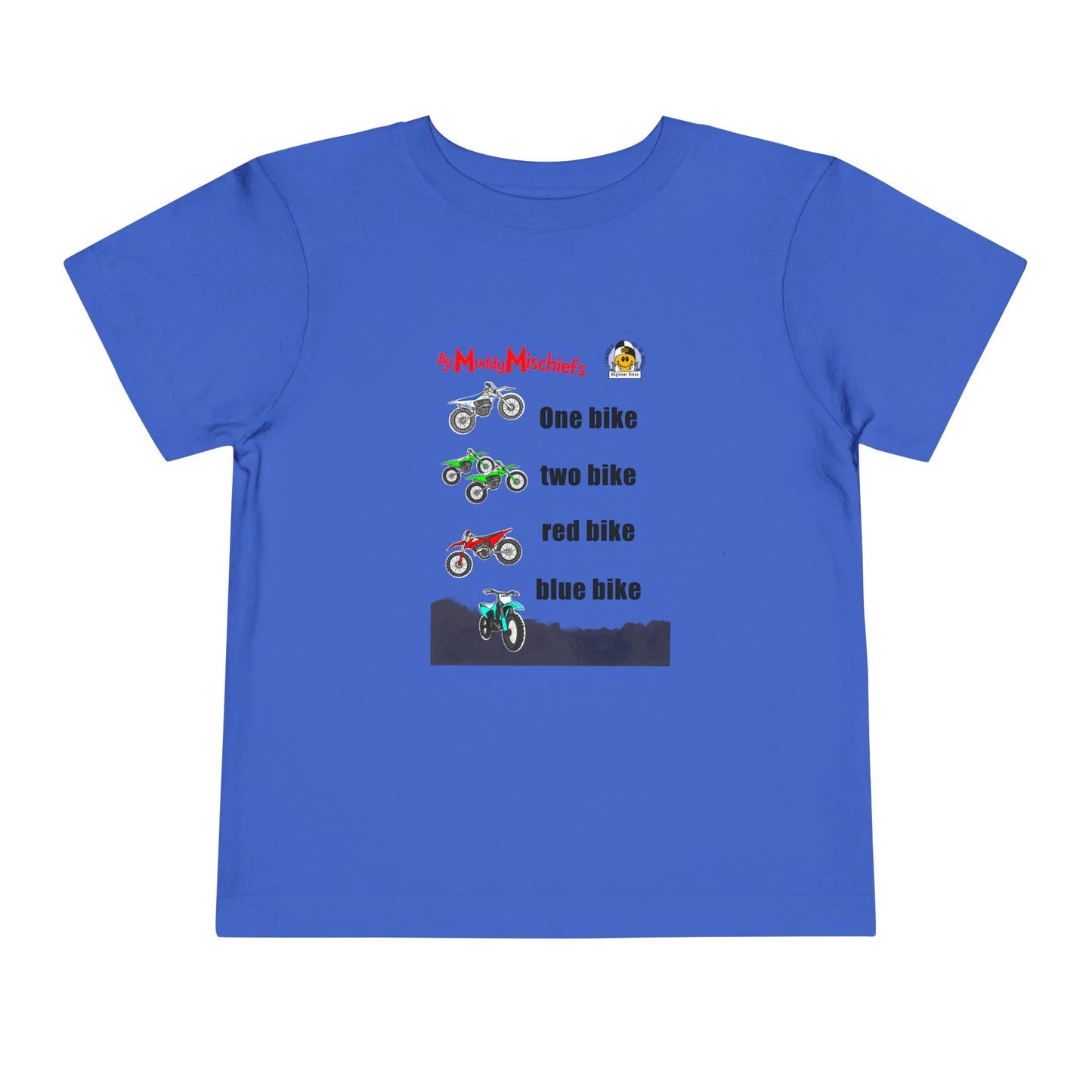 One Bike, Two Bike, Red Bike, Blue Bike | Toddler Motocross Tee