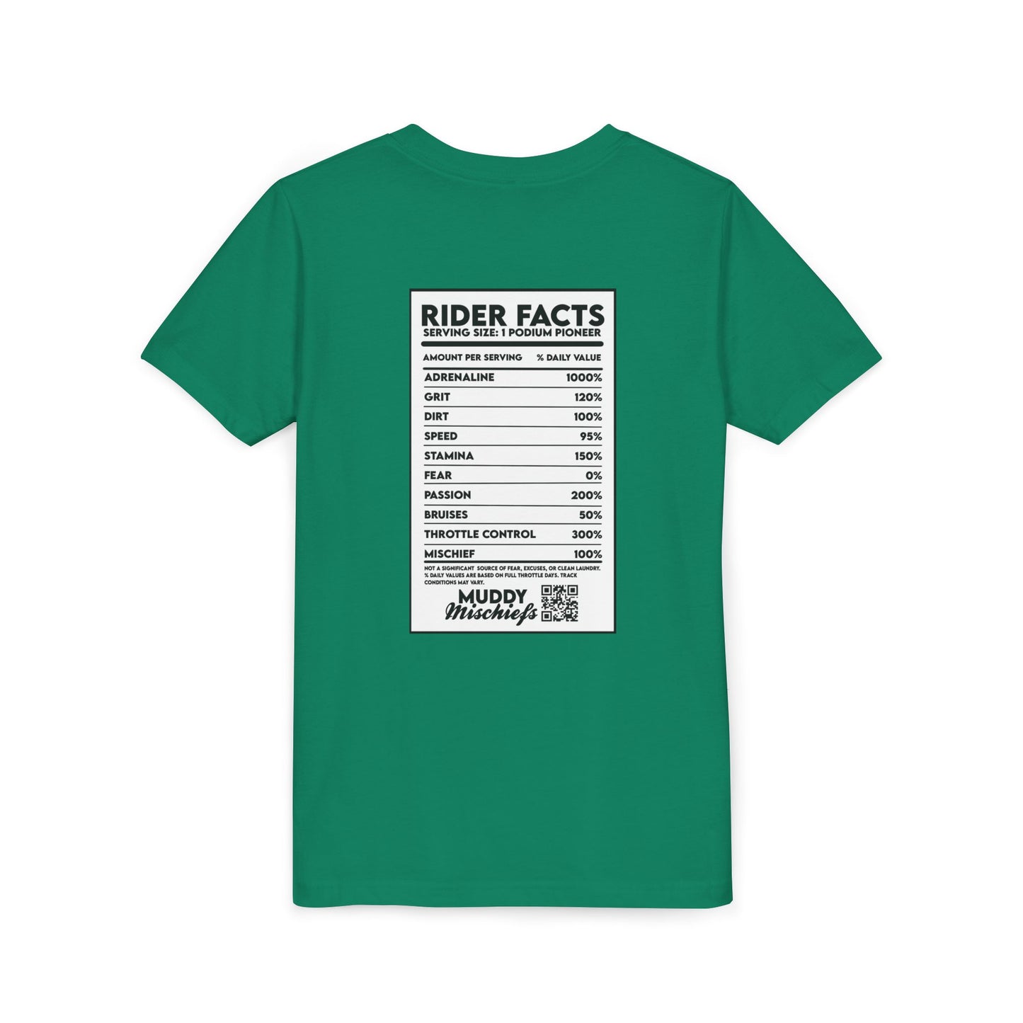 Rider Facts | Youth Motocross “Nutritional Fact” Tee