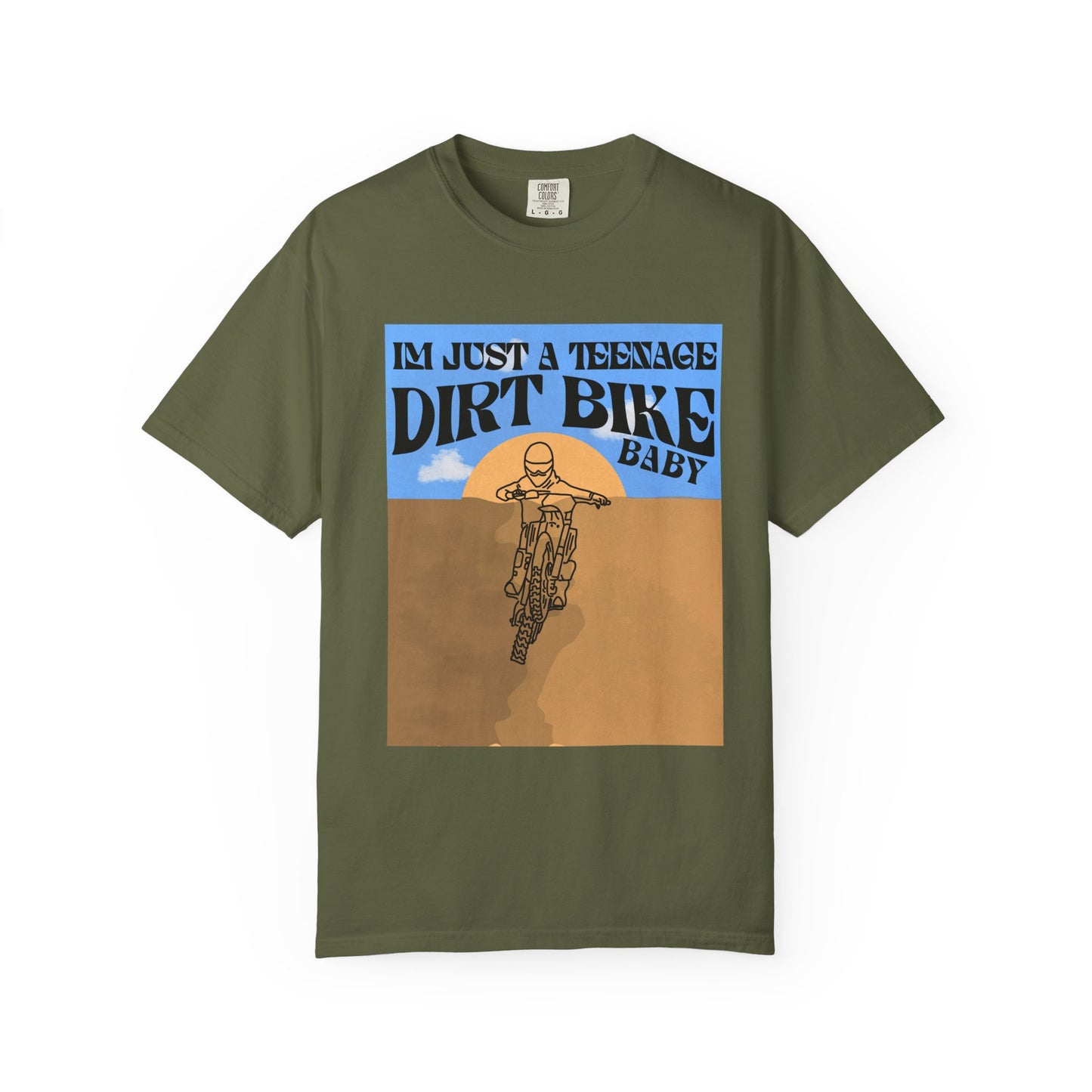 Teenage Dirtbike Baby | Adult Motocross Tee