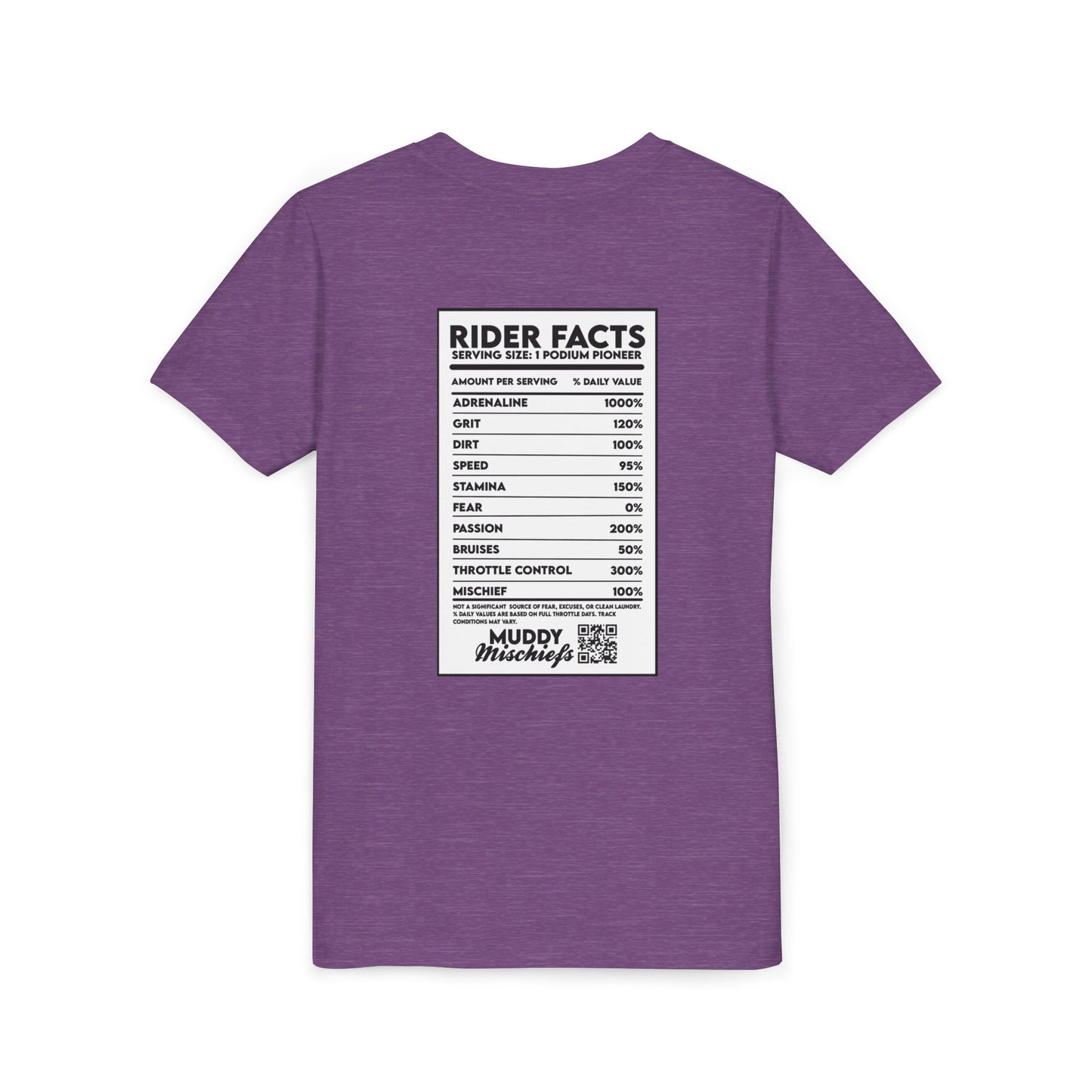 Rider Facts | Youth Motocross “Nutritional Fact” Tee