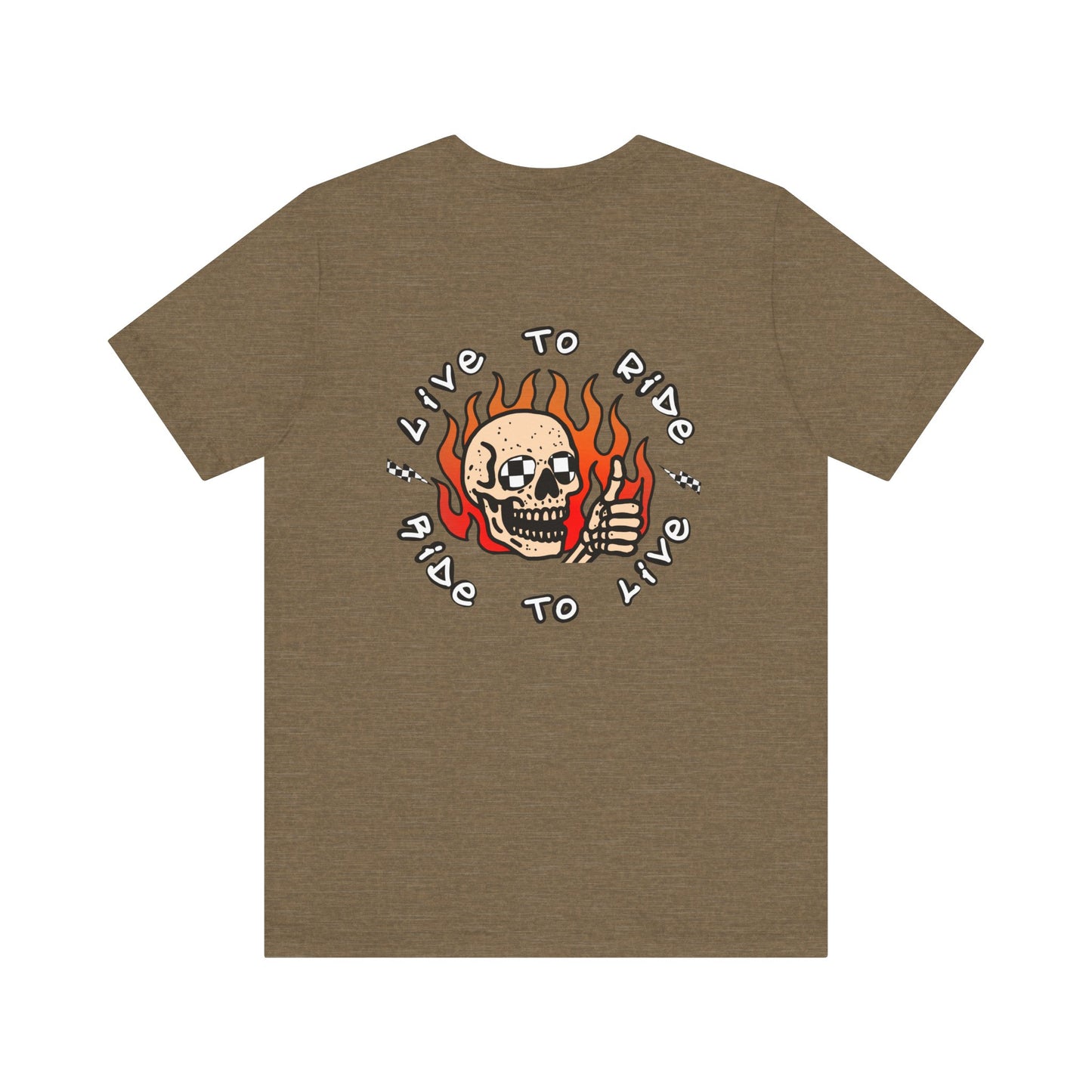 Live to Ride Skullman | Adult Race Inspired Tee
