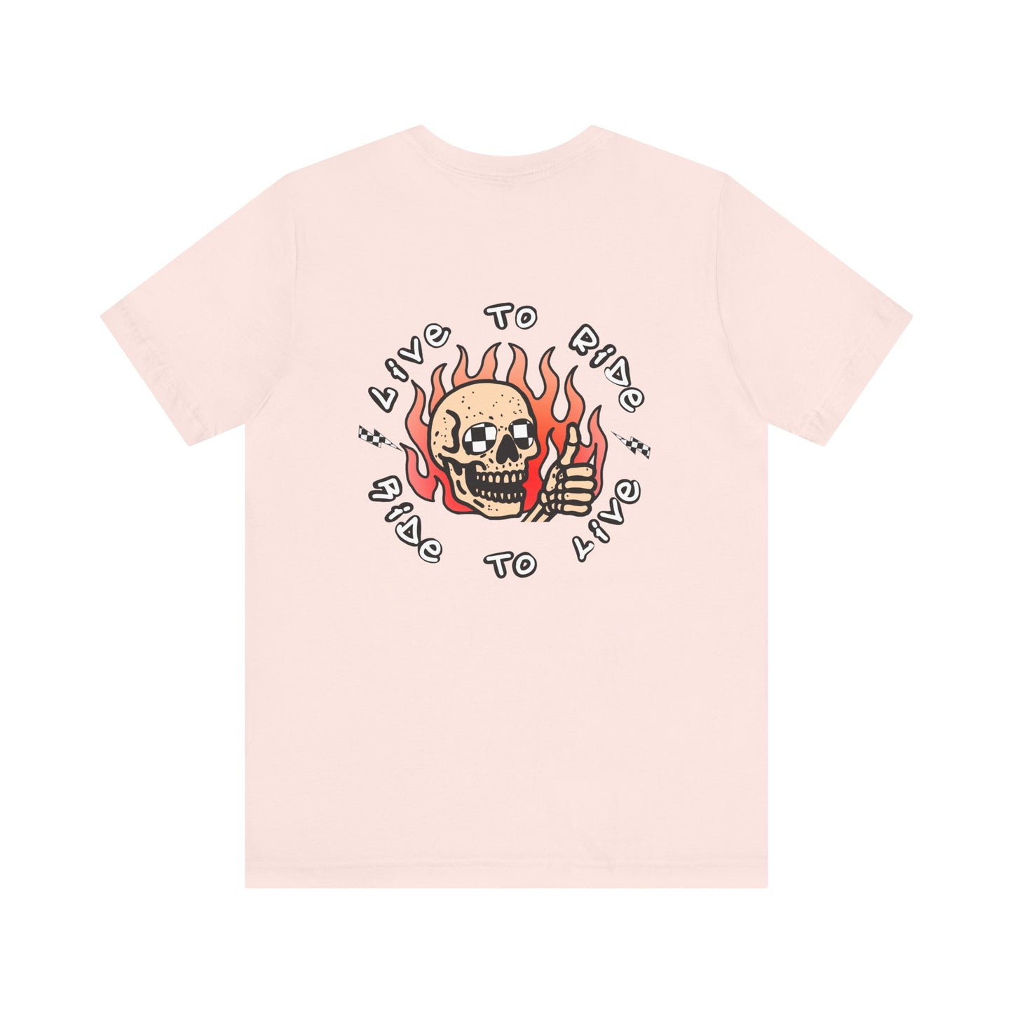 Live to Ride Skullman | Adult Race Inspired Tee