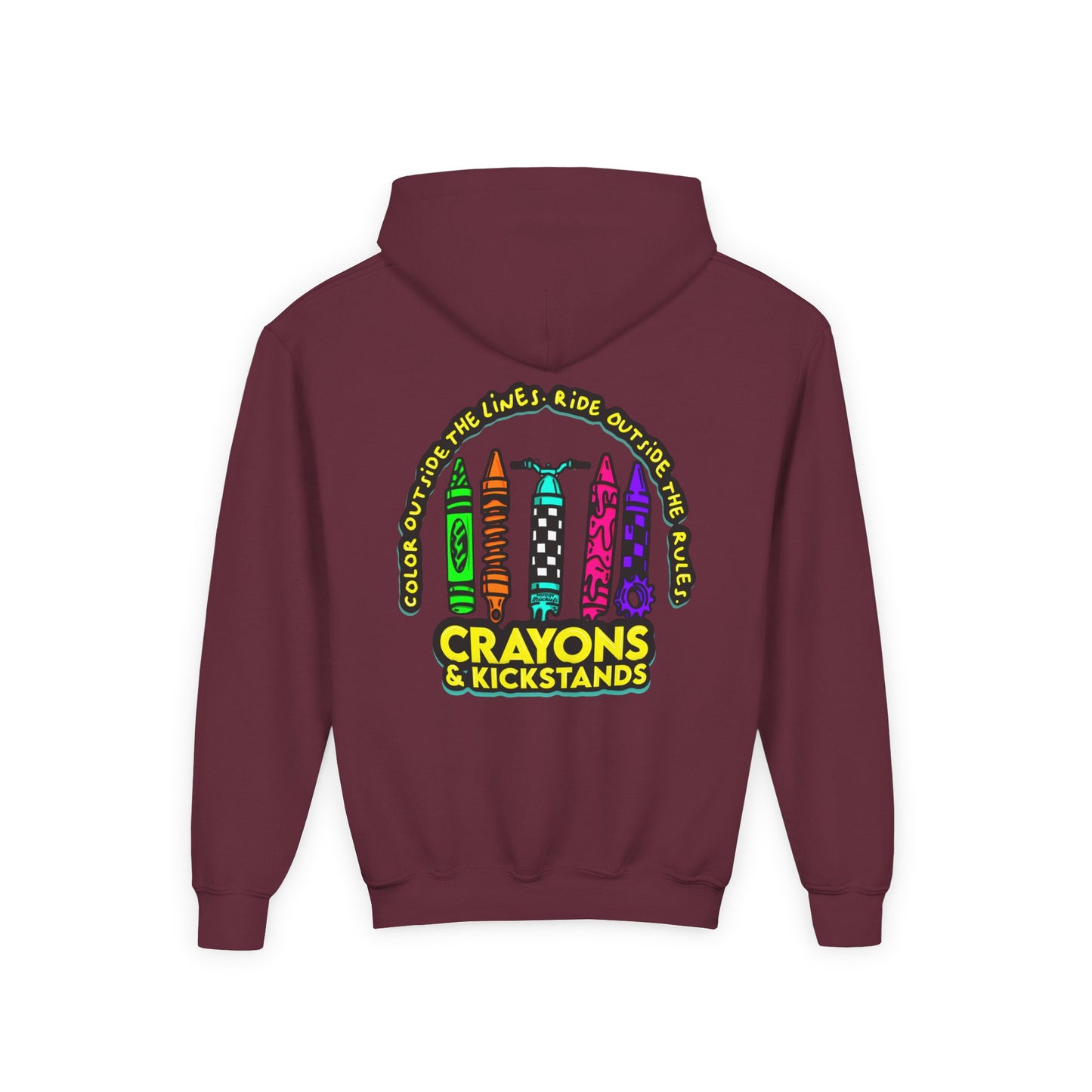 Crayons & Kickstands| Youth Motocross Hoodie