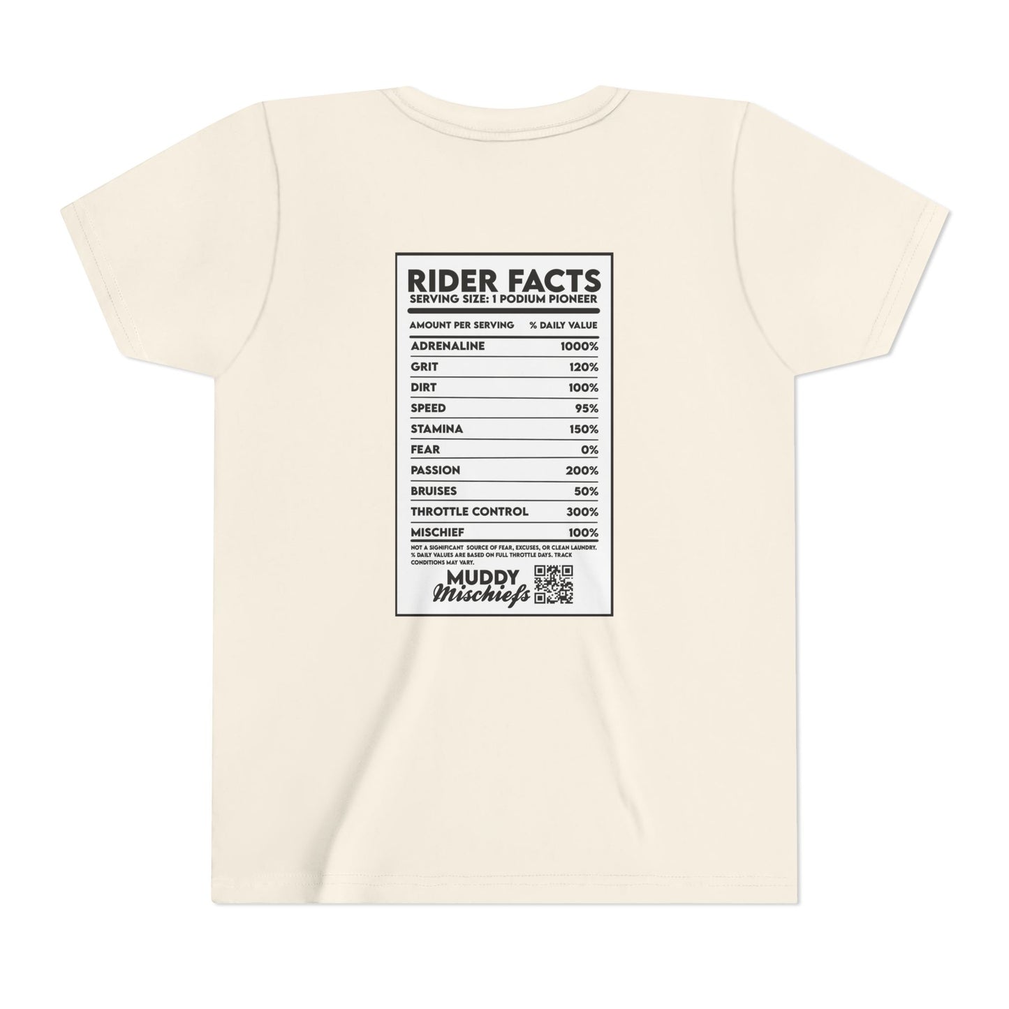 Rider Facts | Youth Motocross “Nutritional Fact” Tee