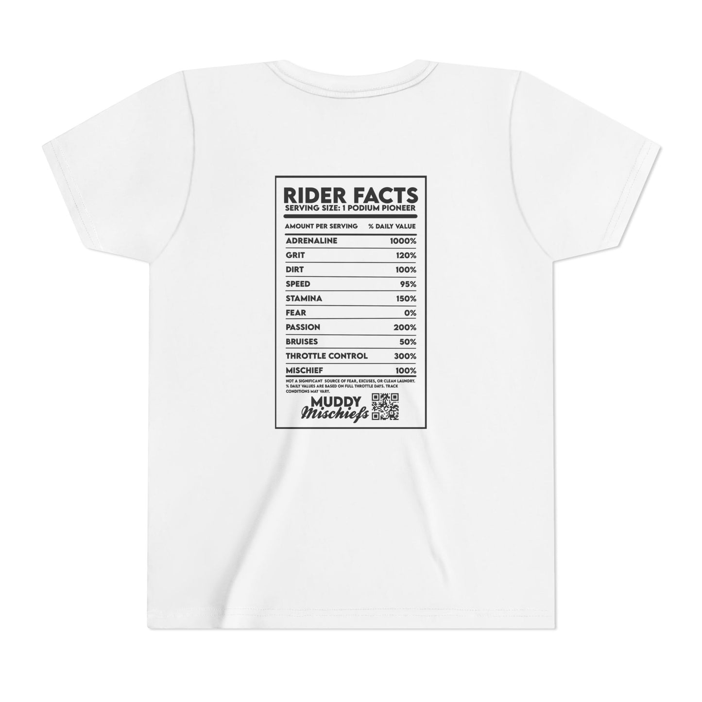 Rider Facts | Youth Motocross “Nutritional Fact” Tee