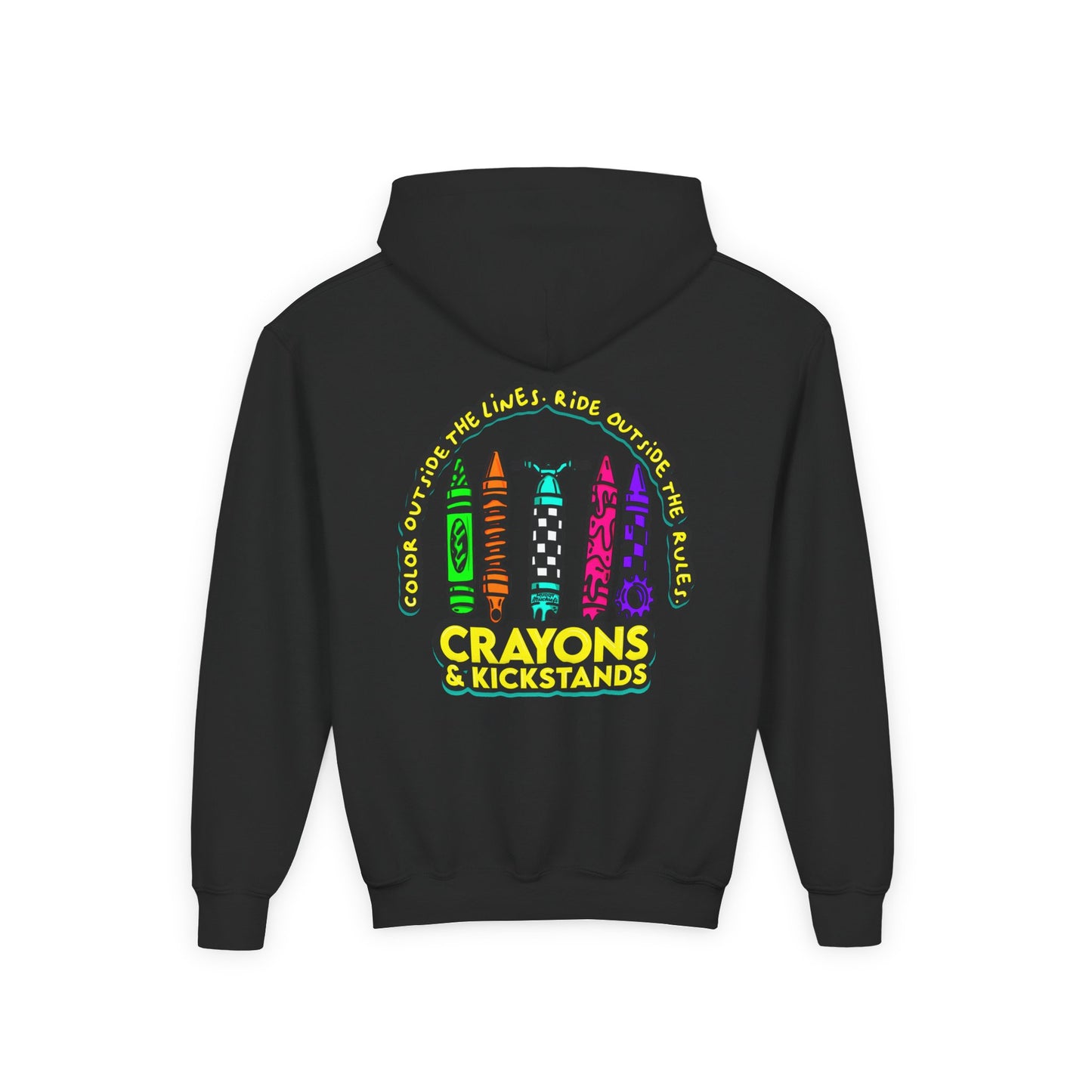 Crayons & Kickstands| Youth Motocross Hoodie