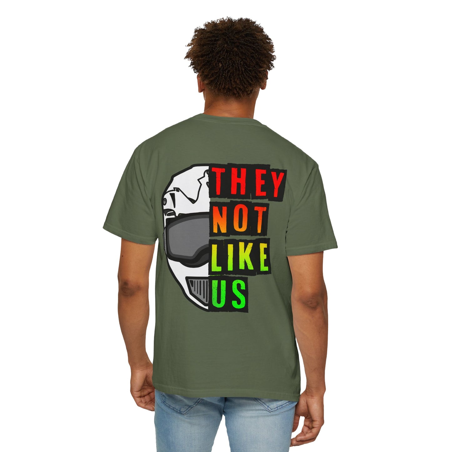 They Not Like Us Moto - Rasta | Adult Juneteenth Motocross Tee