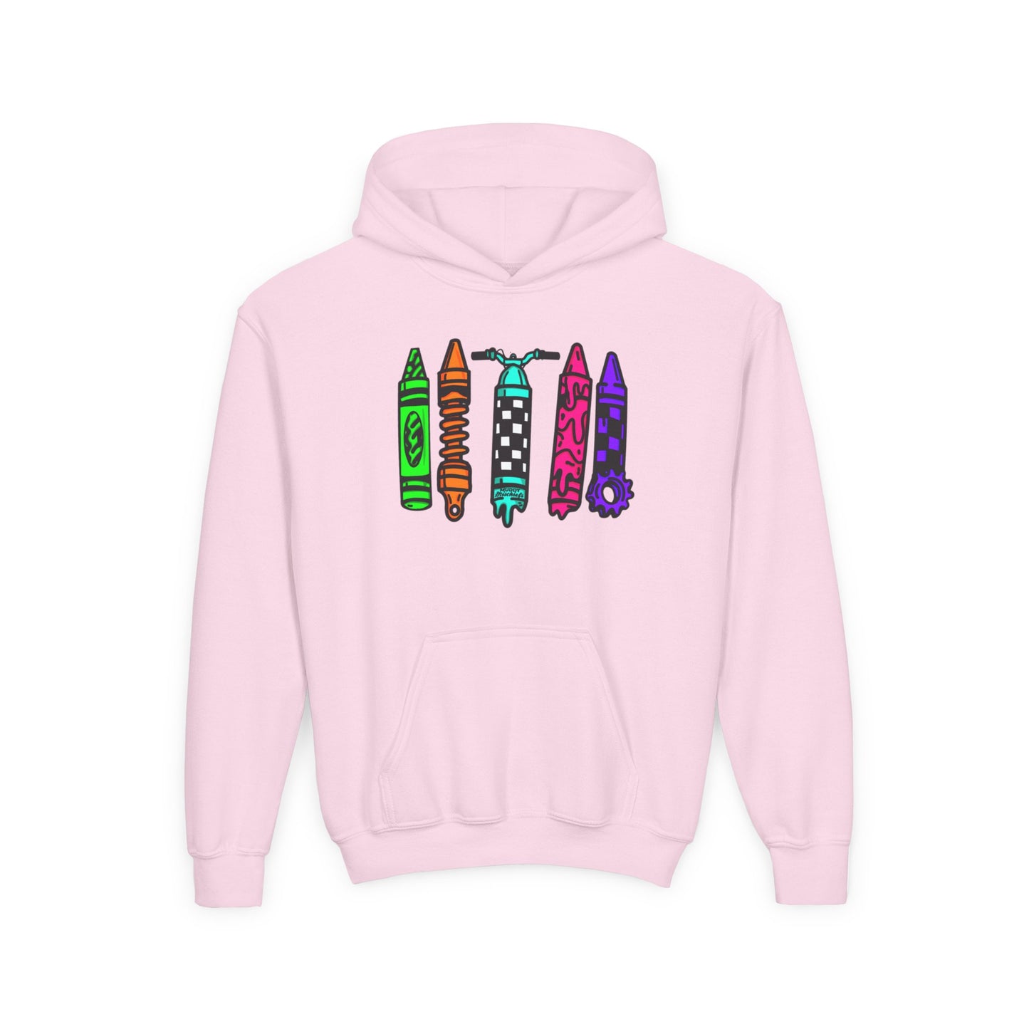 Crayons & Kickstands| Youth Motocross Hoodie