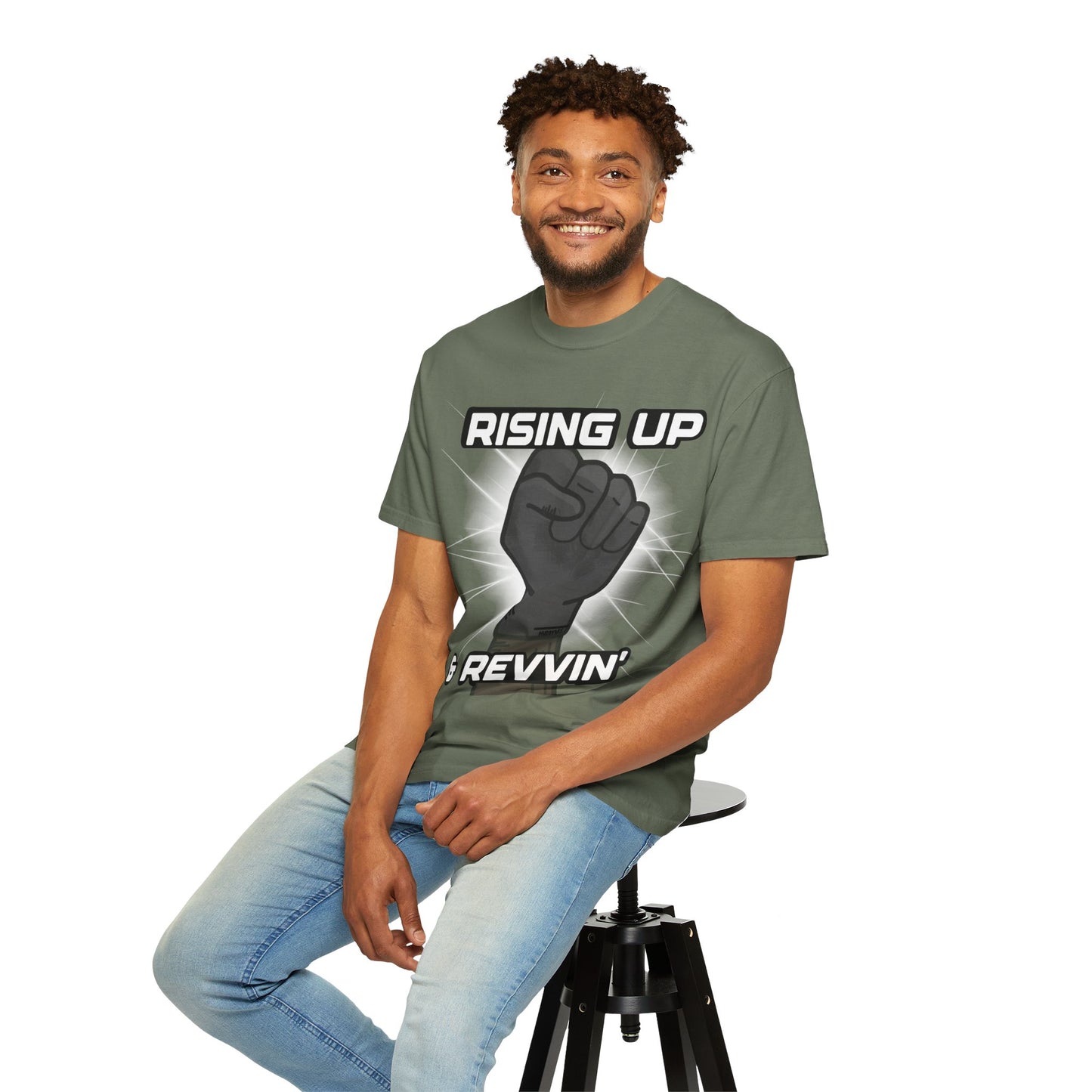 Rising up & Revvin’ | Adult Juneteenth Motocross Tee