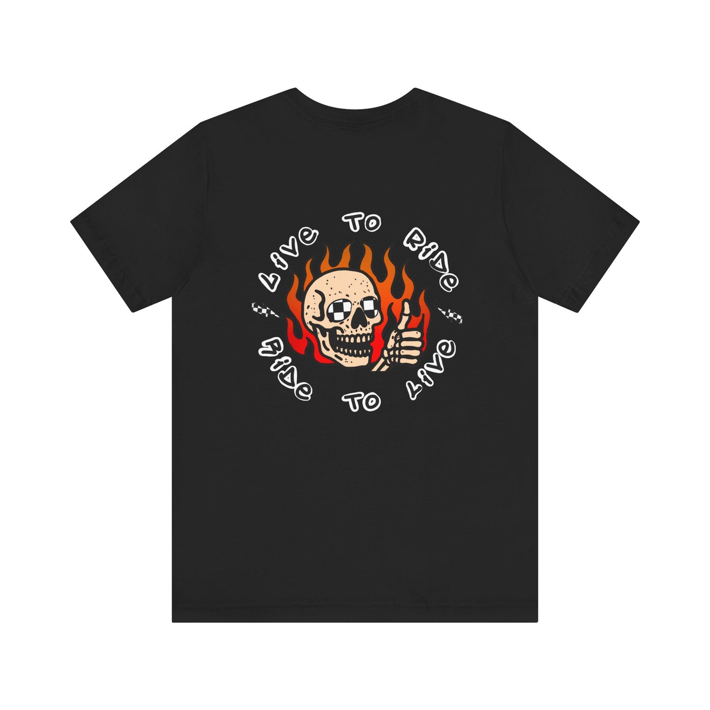 Live to Ride Skullman | Adult Race Inspired Tee