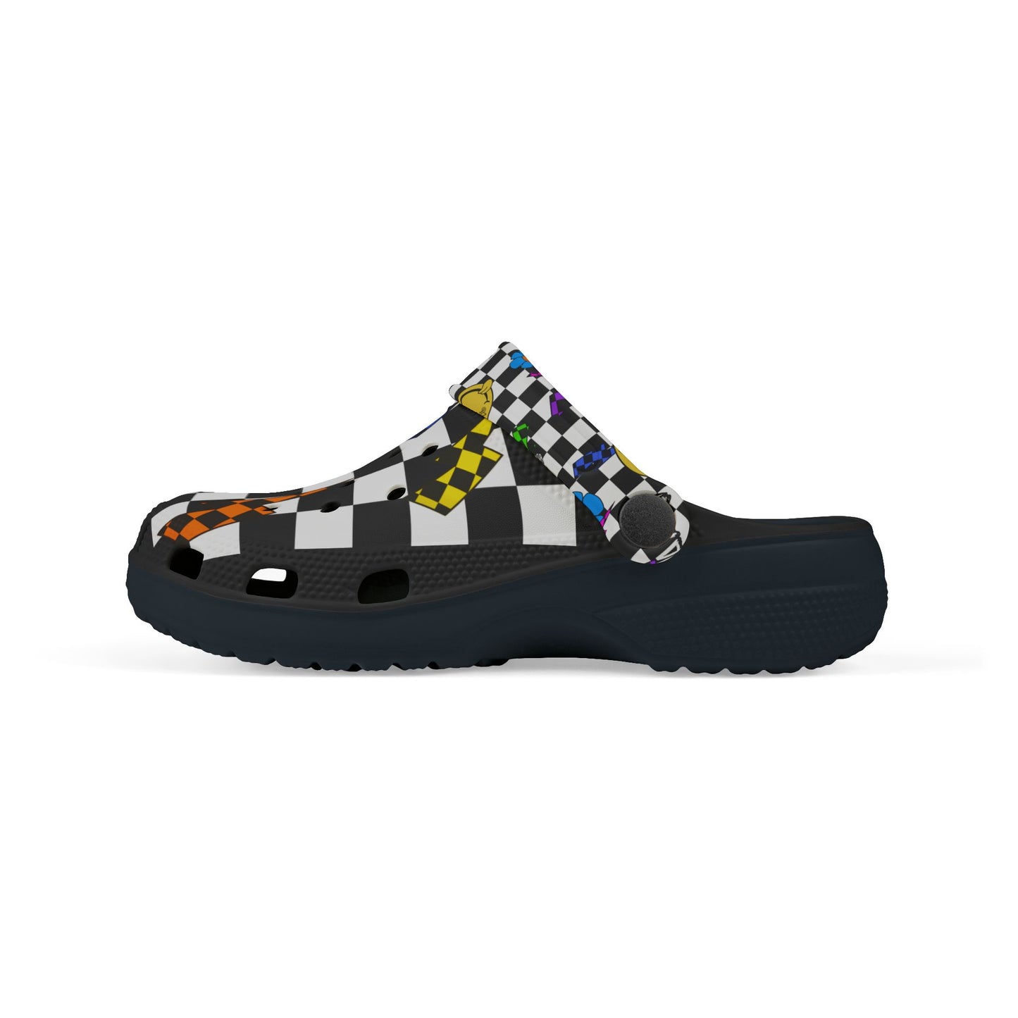 Colorful Checkered Pit Stompers | Youth Motocross Clogs