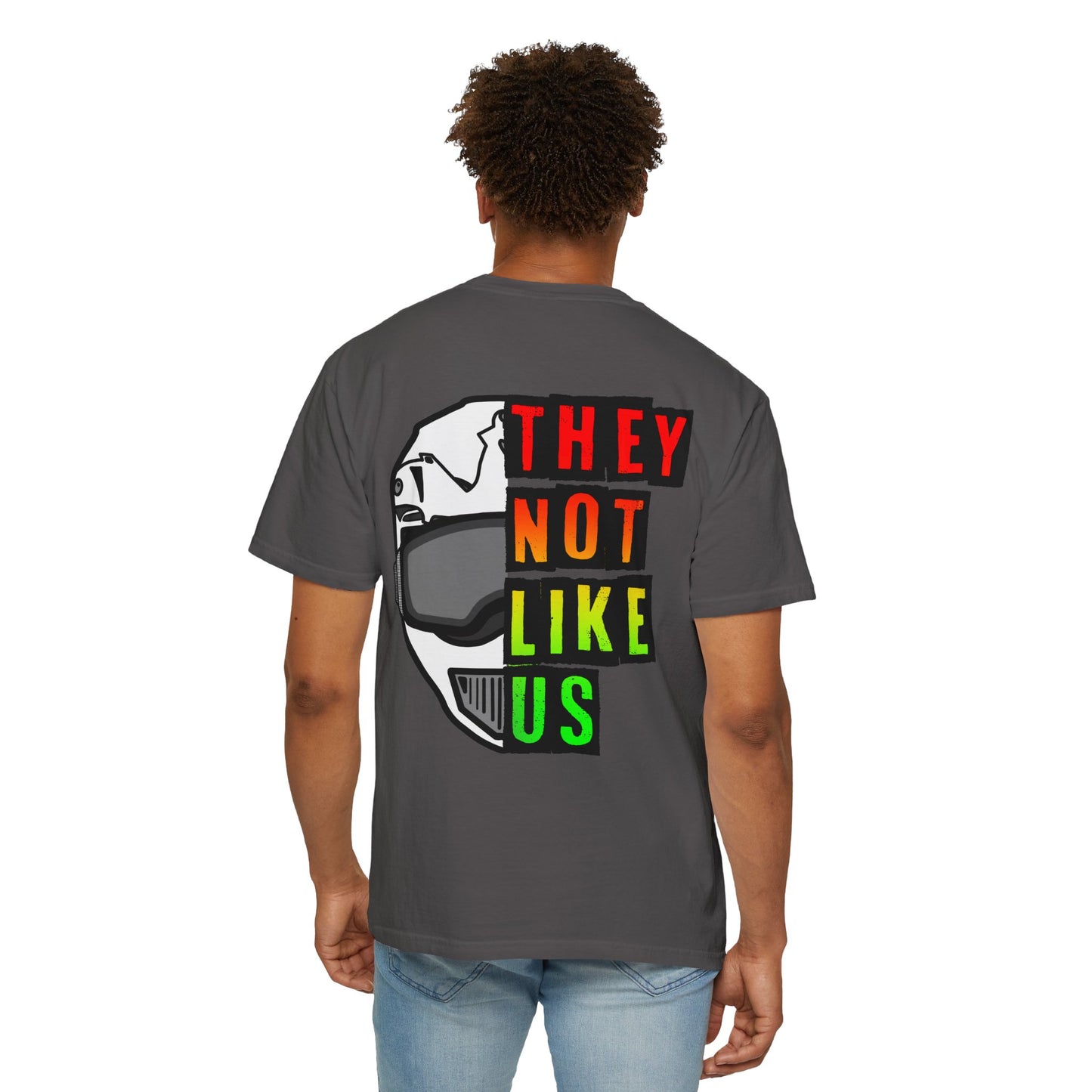 They Not Like Us Moto - Rasta | Adult Juneteenth Motocross Tee