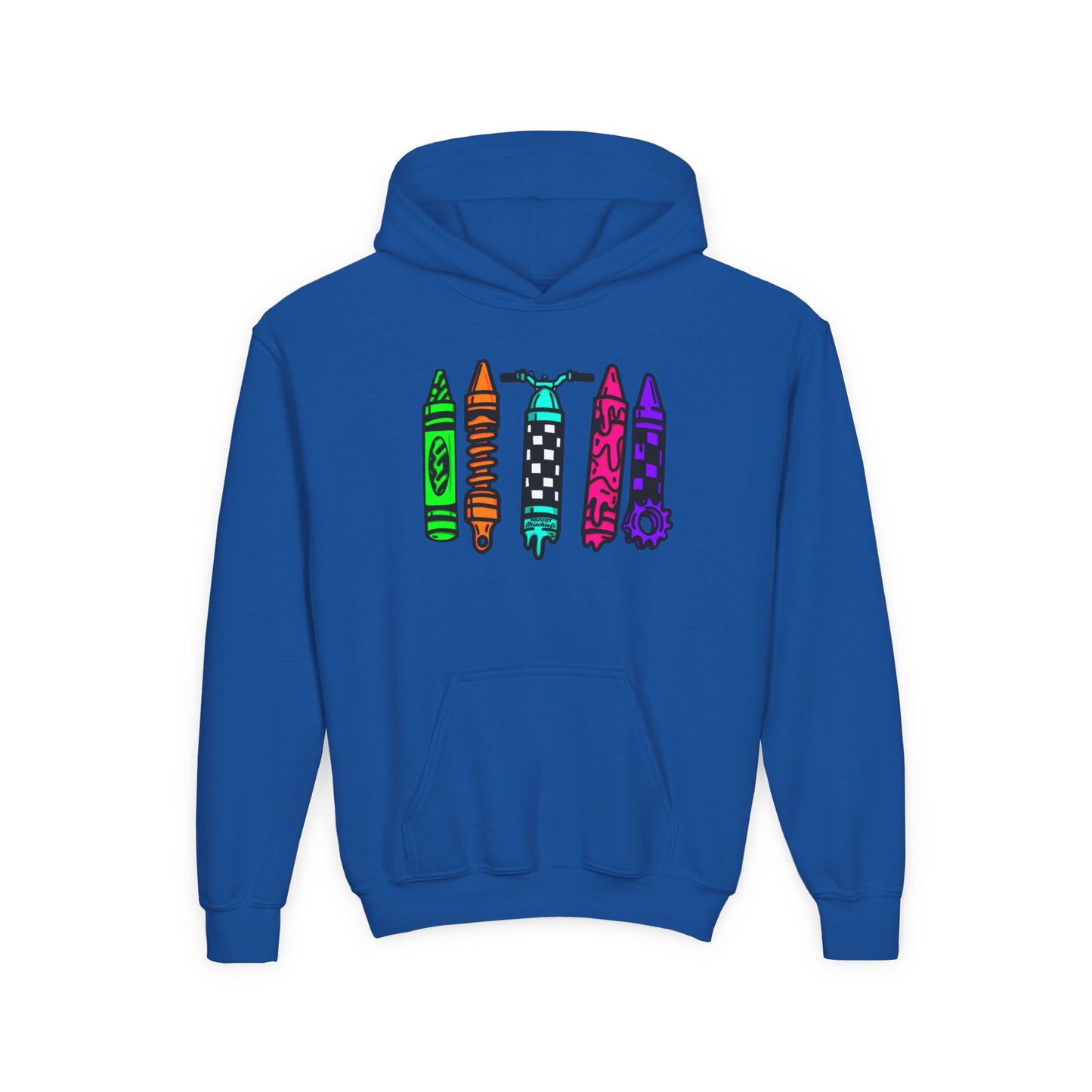 Crayons & Kickstands| Youth Motocross Hoodie