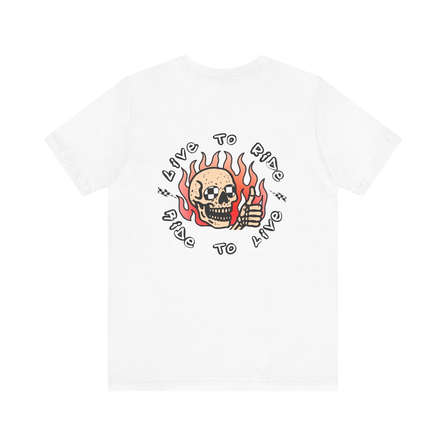 Live to Ride Skullman | Adult Race Inspired Tee