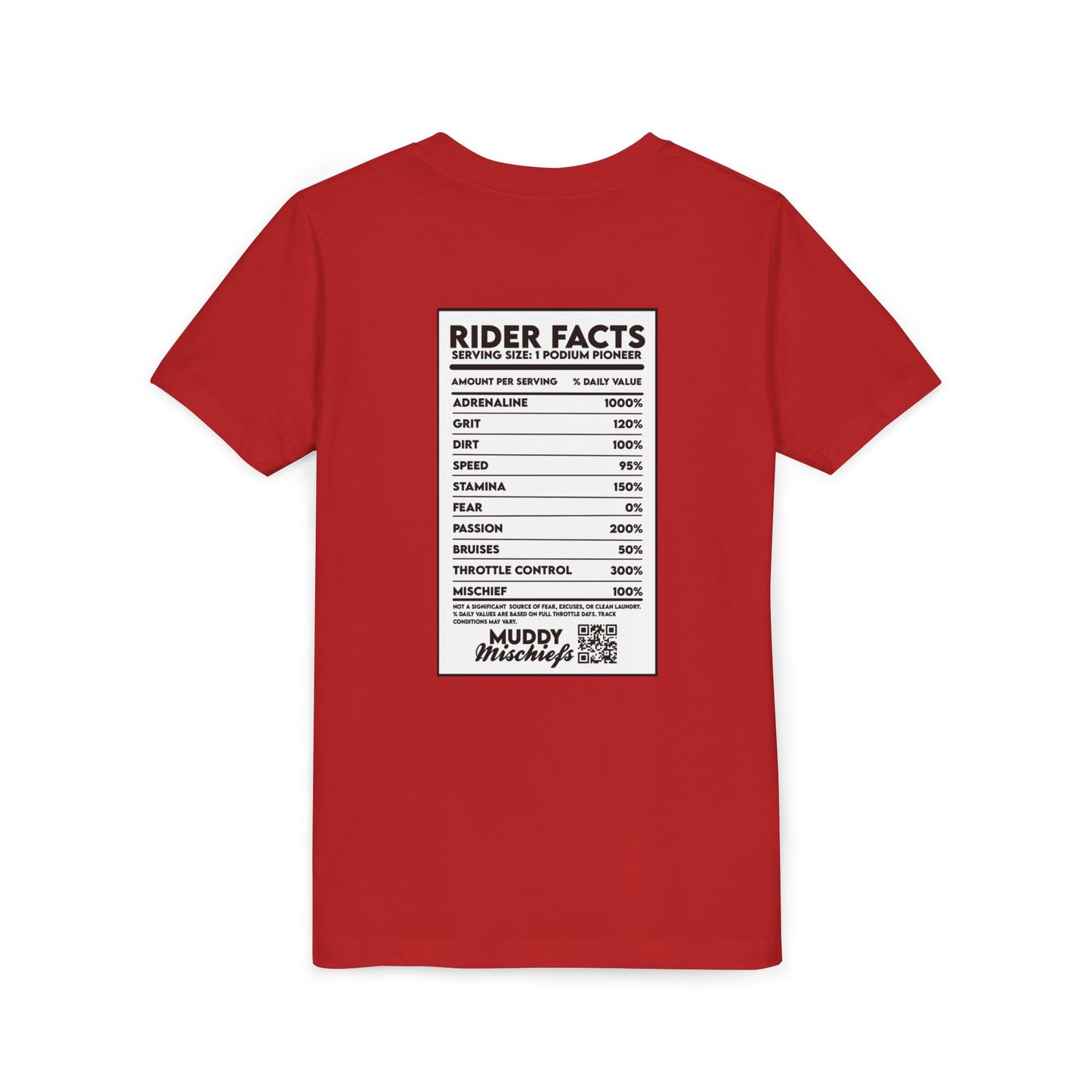 Rider Facts | Youth Motocross “Nutritional Fact” Tee