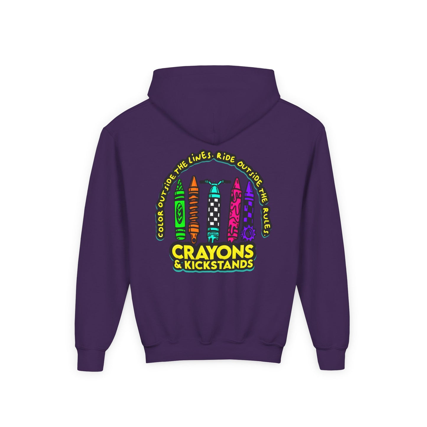 Crayons & Kickstands| Youth Motocross Hoodie