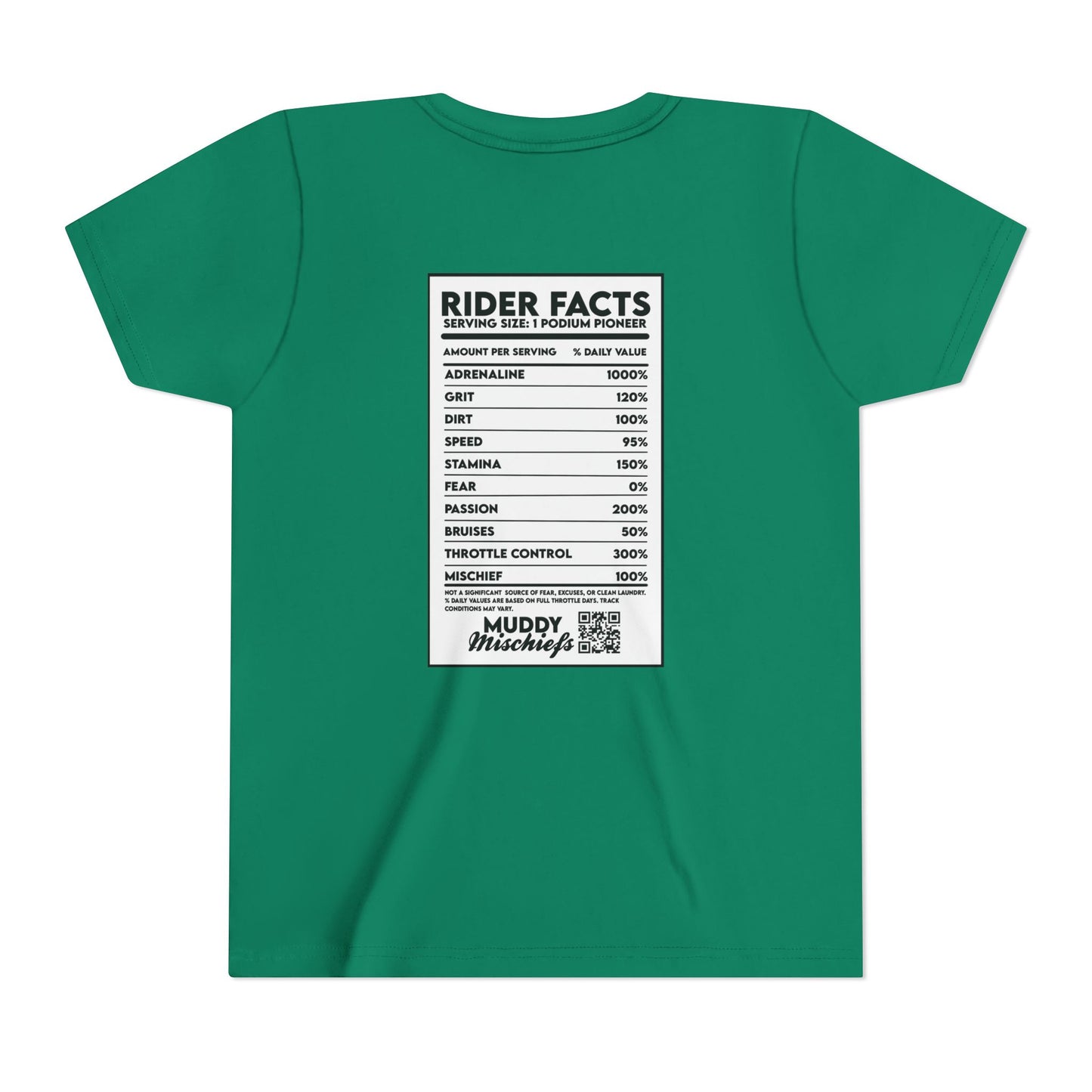 Rider Facts | Youth Motocross “Nutritional Fact” Tee
