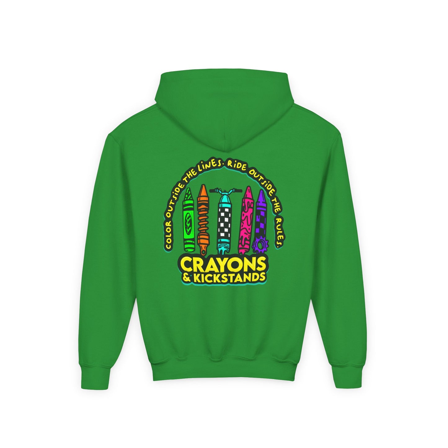 Crayons & Kickstands| Youth Motocross Hoodie