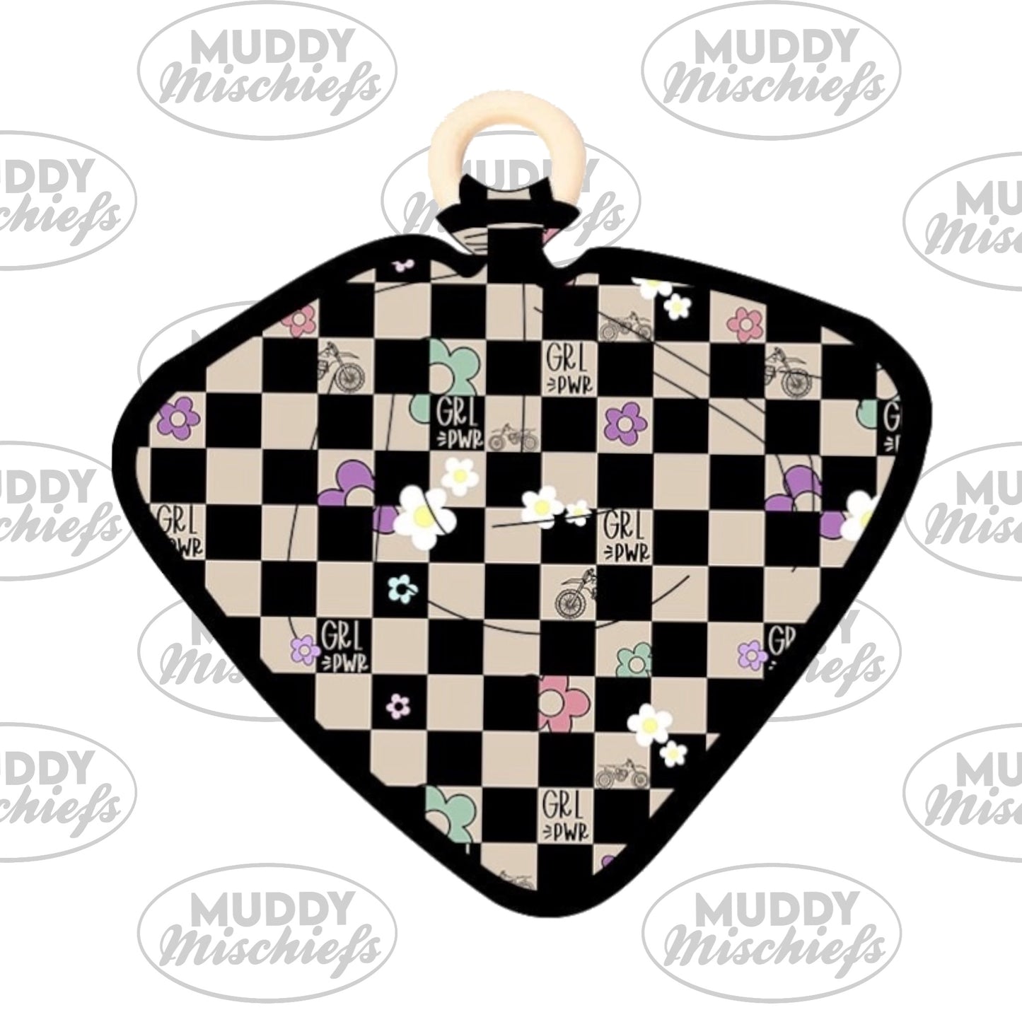 GRL PWR Lovey Teether | Motocross-Inspired Lovey Teether