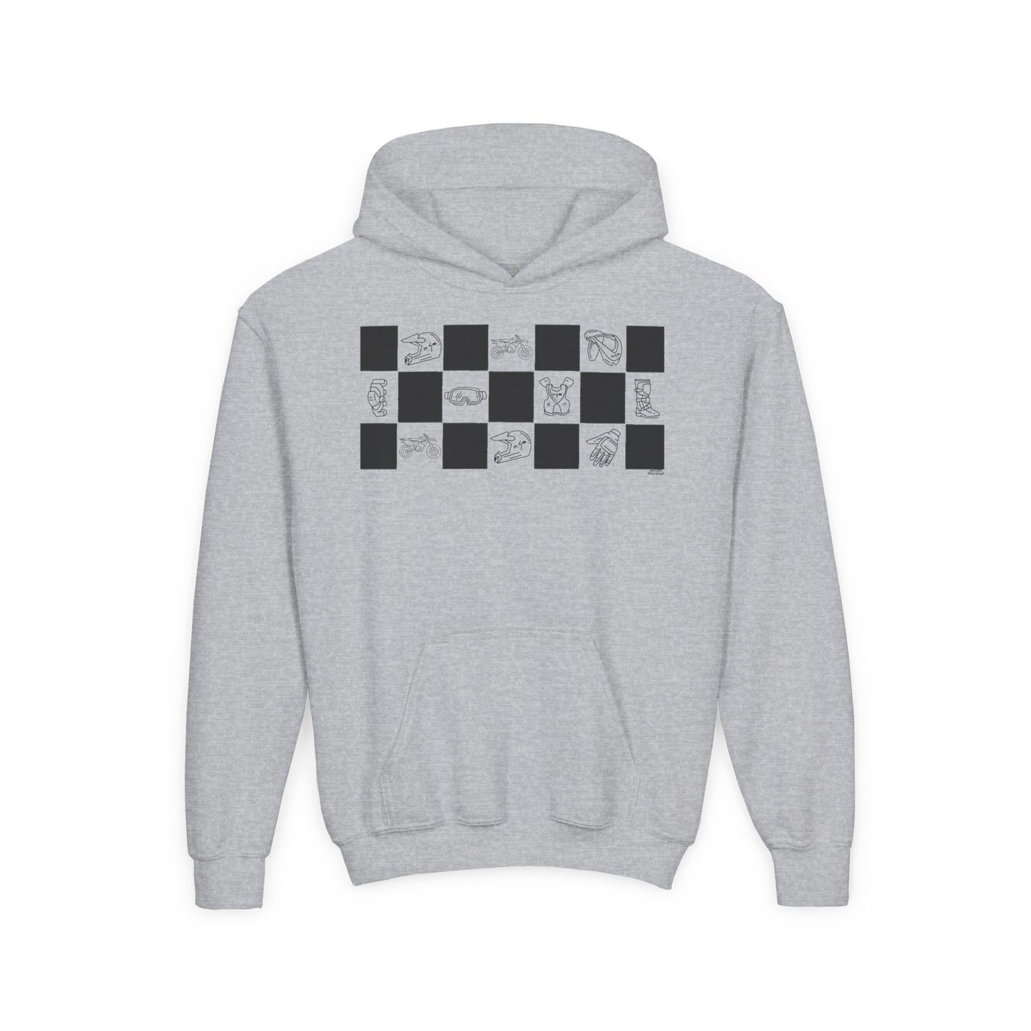 Lined Up & Winning | Youth Motocross Hoodie